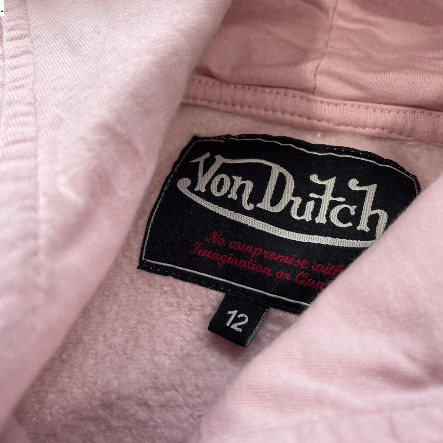 Pink Von Dutch Hoodie - Size 12