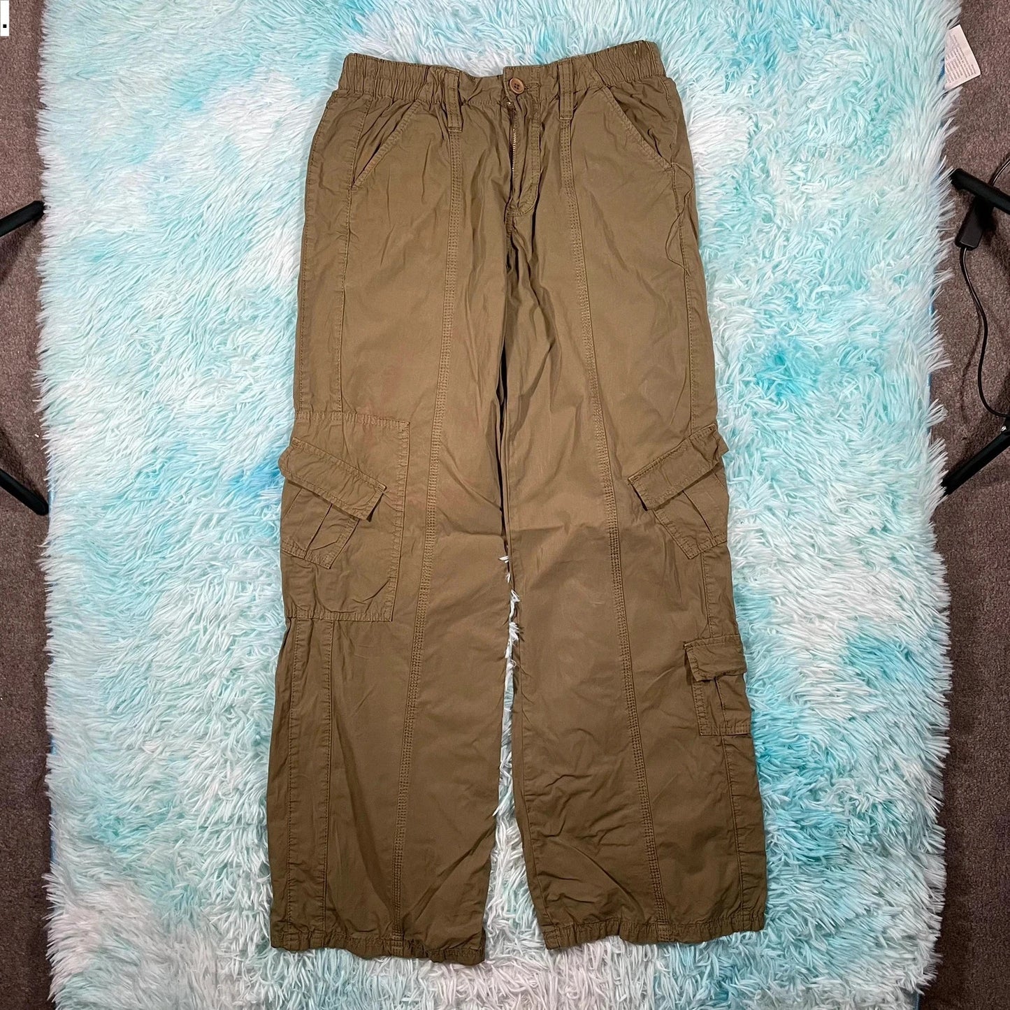 Khaki BDG Y2K Cargo Pants Baggy Urban Outfitters - Small