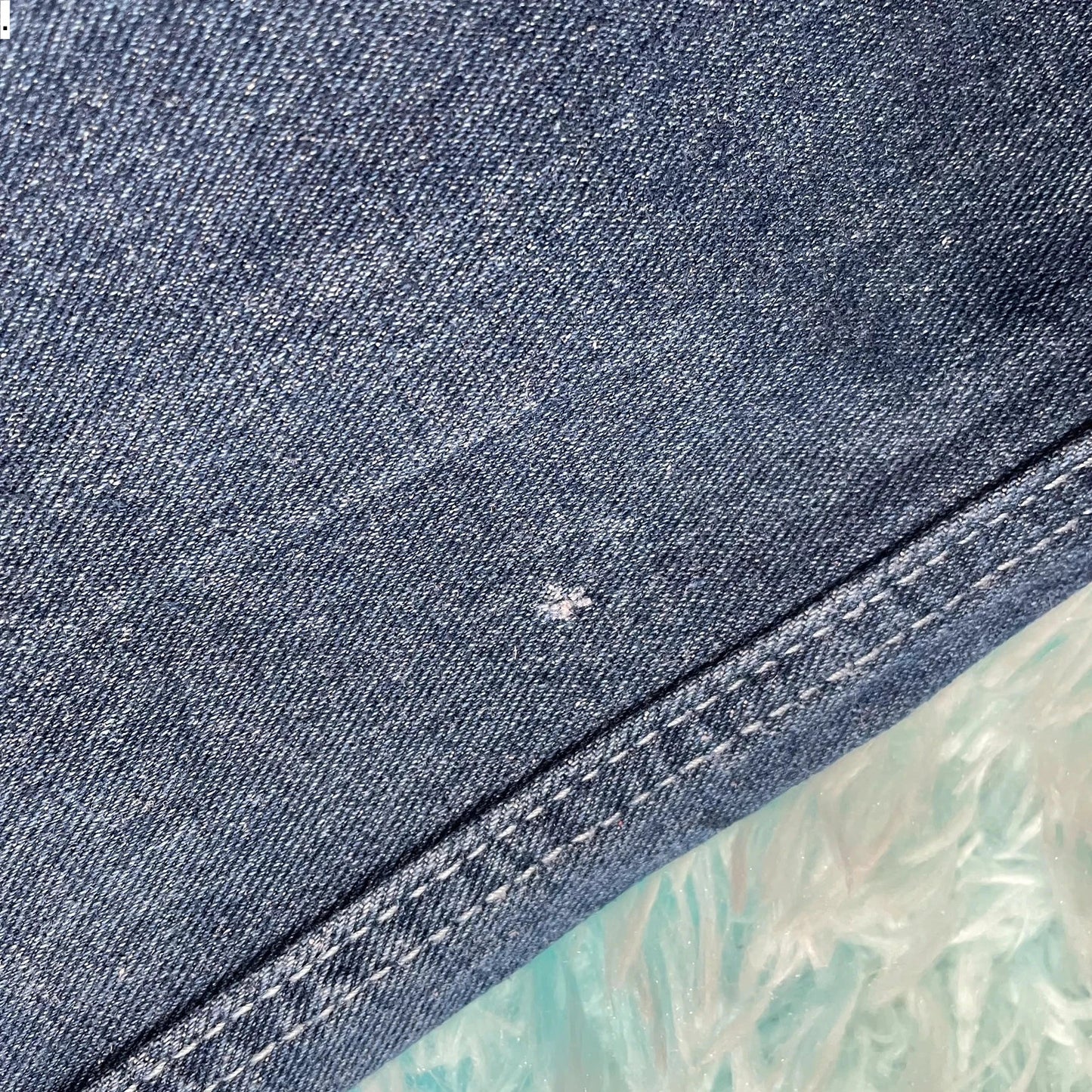 Vintage Navy Dragon Embroidered Jeans - Large