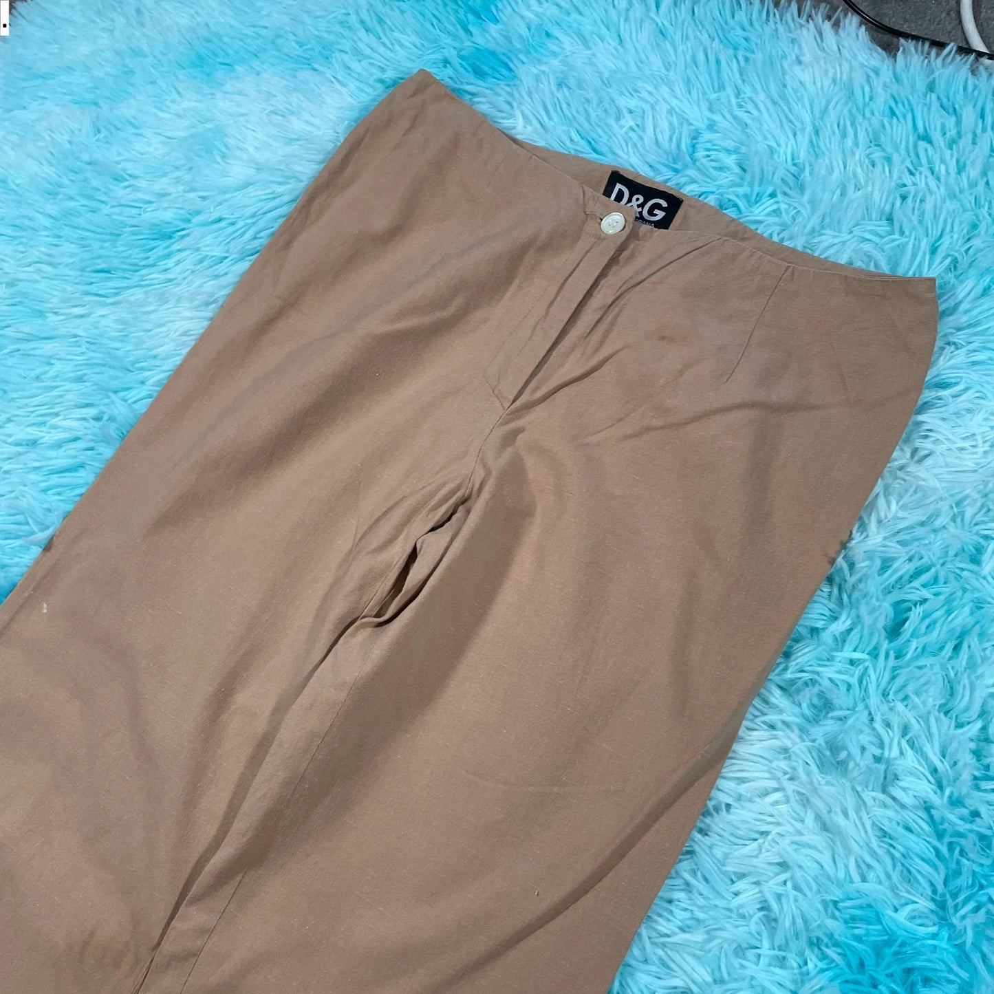 Vintage Beige Dolce & Gabbana Flared Pants - Size 10