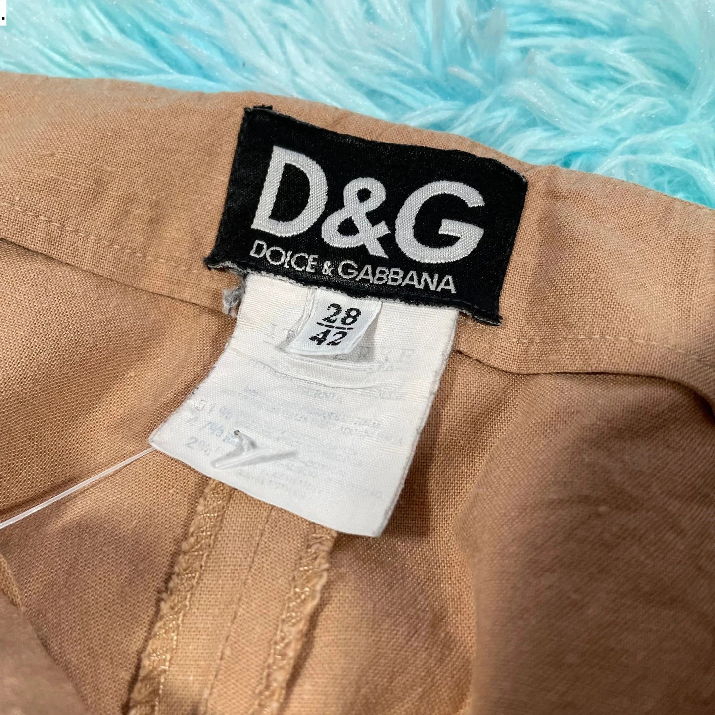 Vintage Beige Dolce & Gabbana Flared Pants - Size 10
