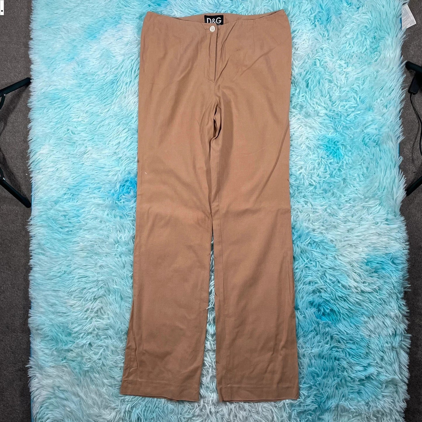 Vintage Beige Dolce & Gabbana Flared Pants - Size 10