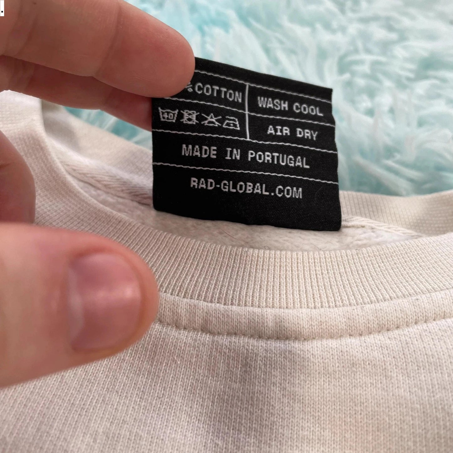 Cream R.A.D Crew Sweatshirt Spellout - XL