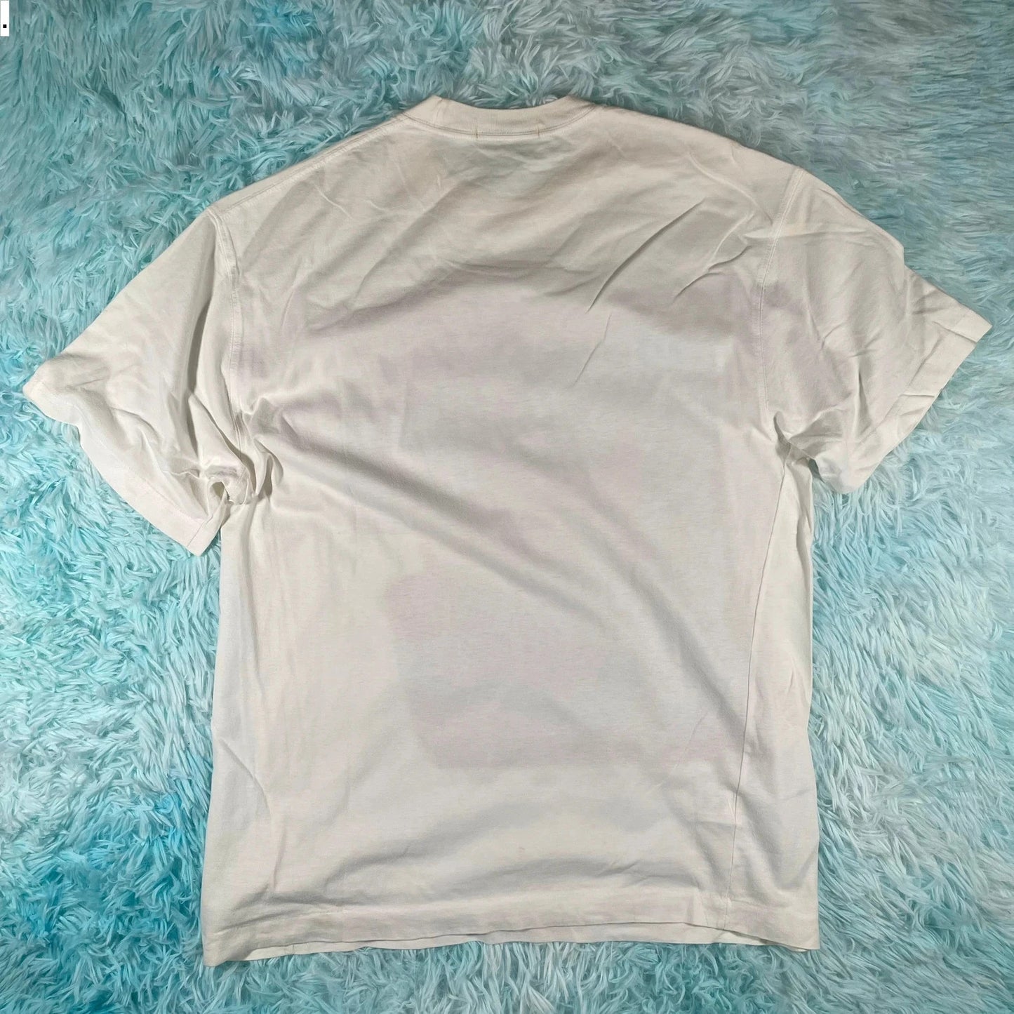 Vintage 90s White Art Graphic T Shirt - Medium