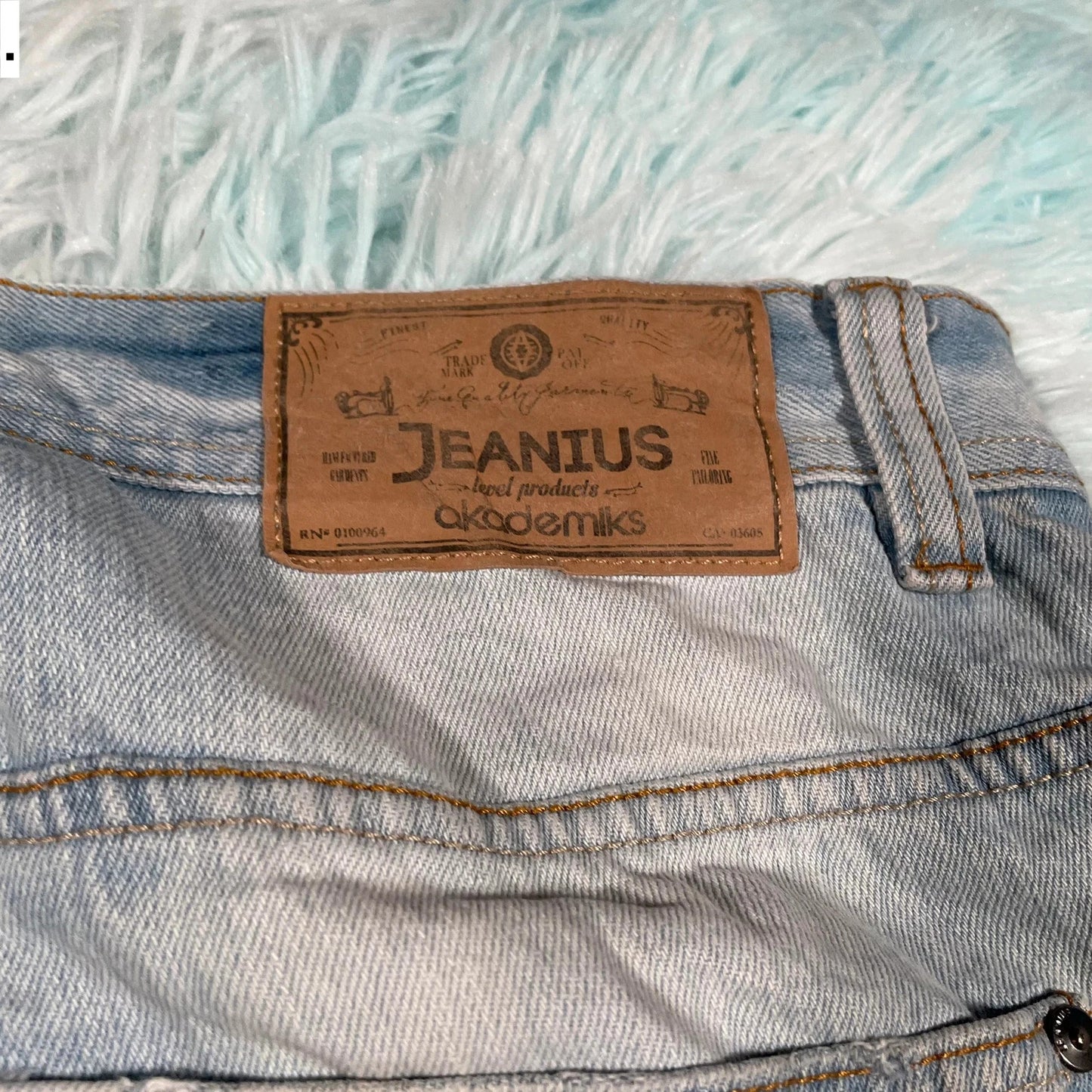 Vintage Blue Akademiks Jean Shorts Jorts - 34W