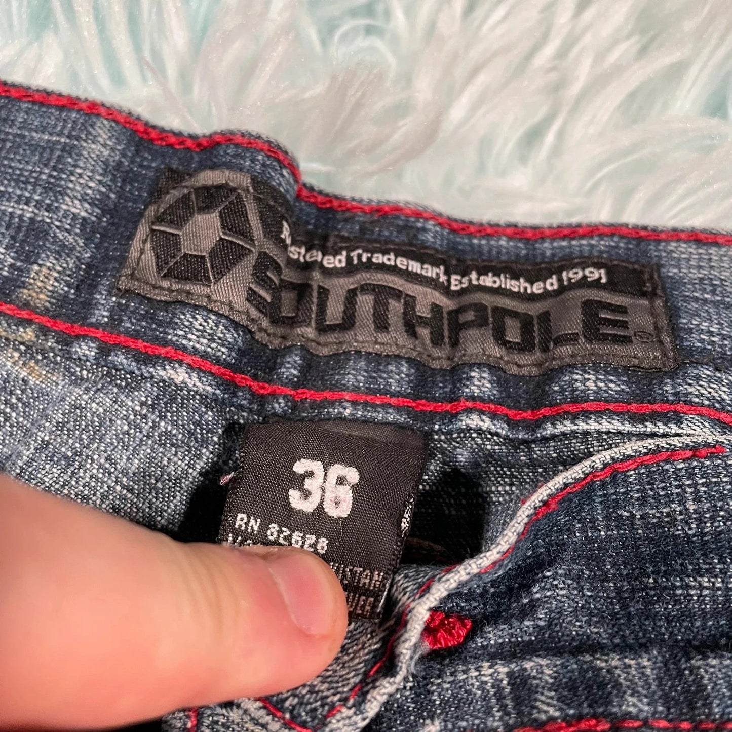 Vintage 00s Southpole Baggy Denim Shorts Jorts - 36W