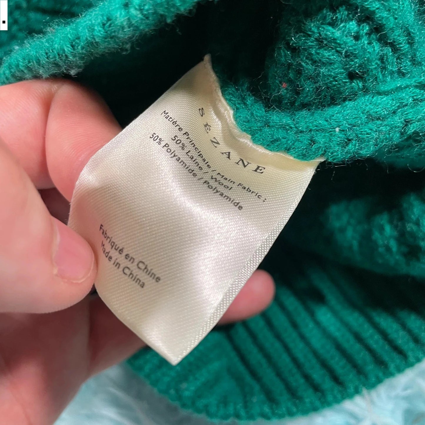 Green Le Maille Sezane Knitted Jumper - Small