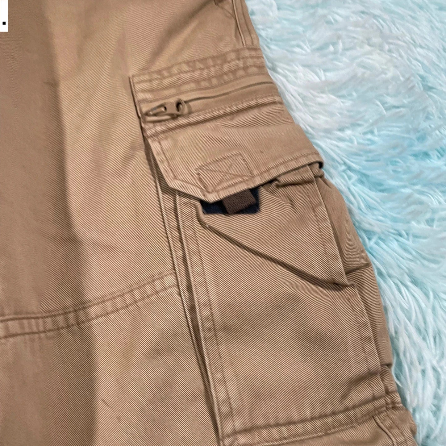 Beige Cargo Shorts - 32W