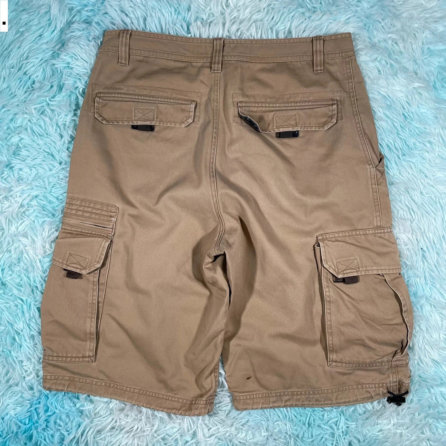 Beige Cargo Shorts - 32W