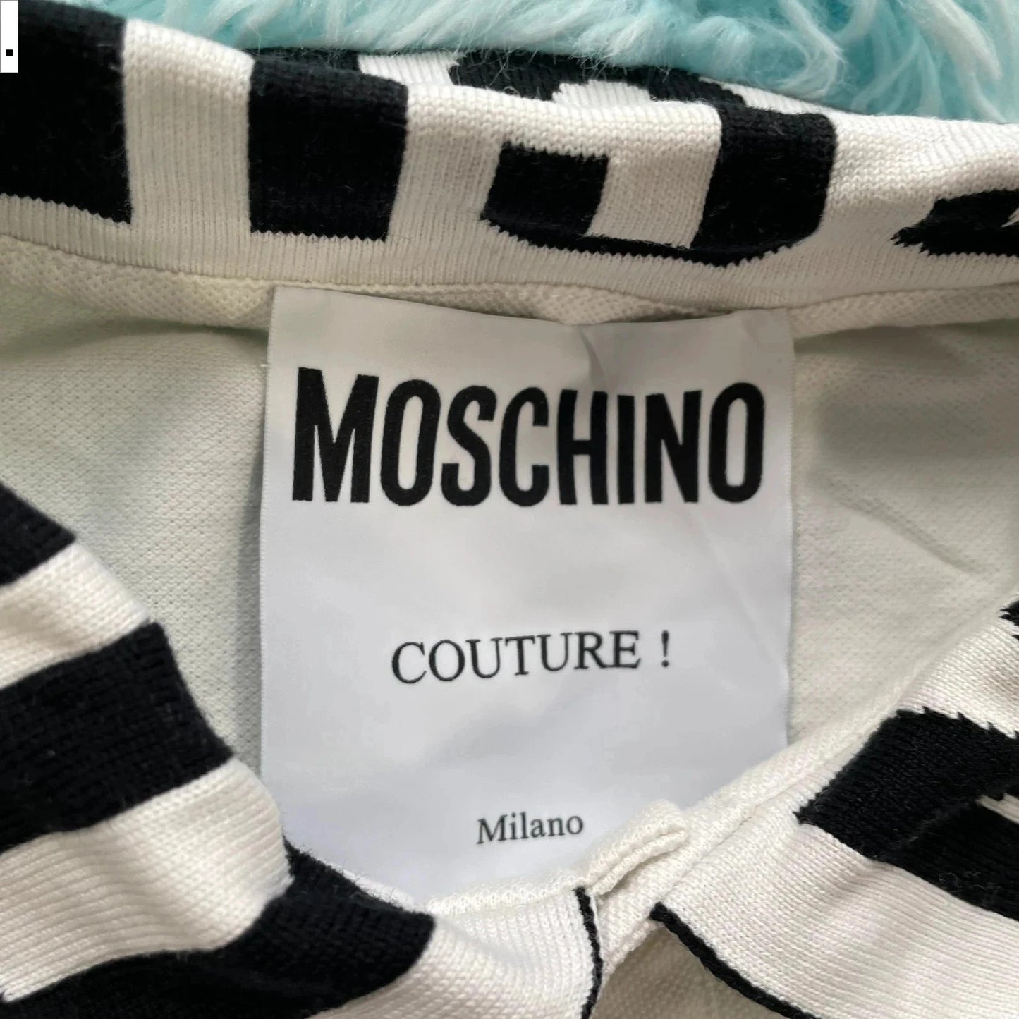 White Moschino Couture Polo Shirt - Medium