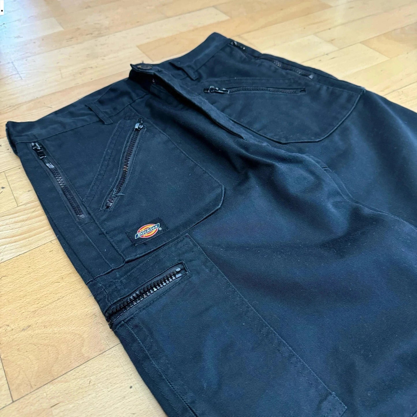 Black Dickies Workwear Cargo Trousers - 30W