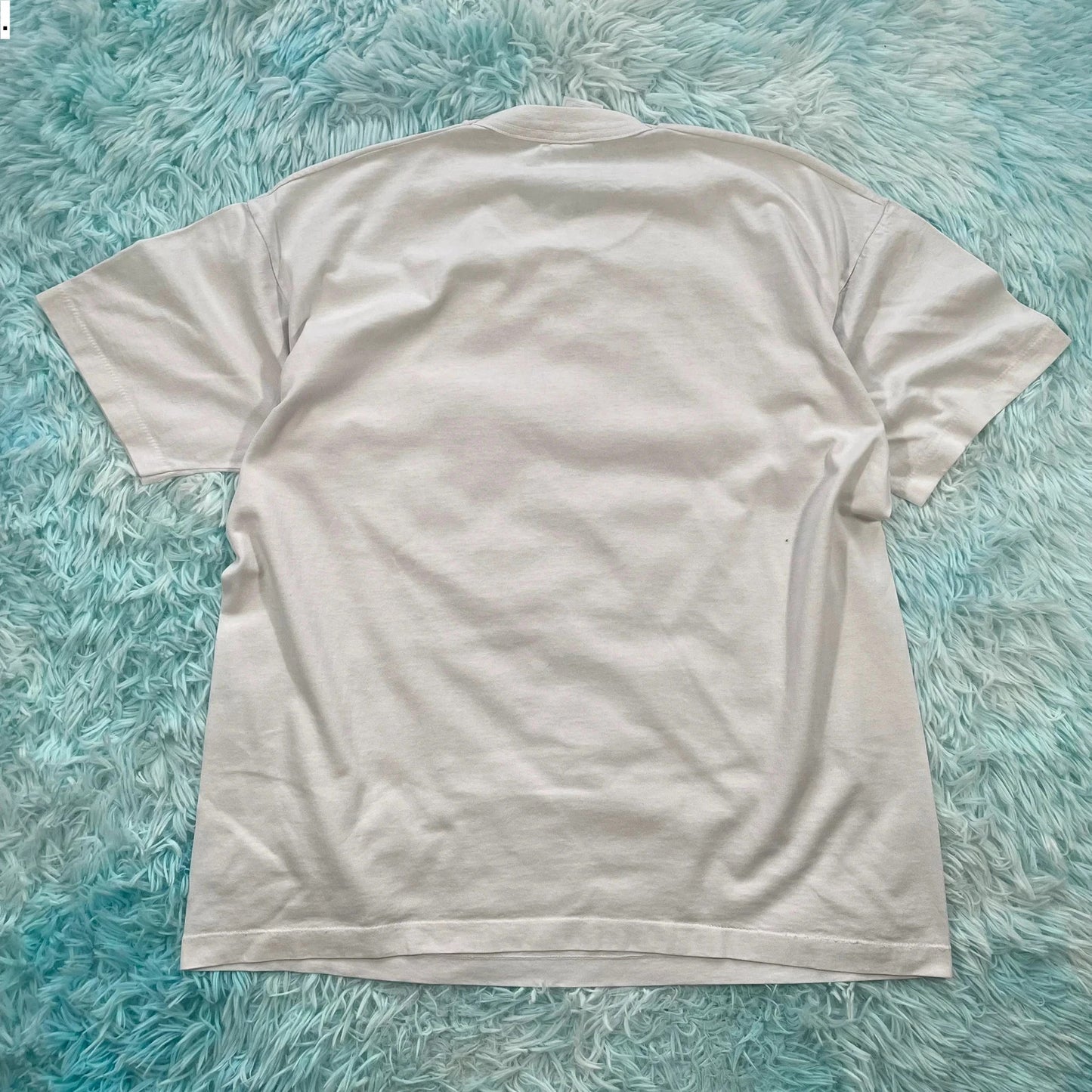 Vintage 90s White Sunflower Gardening Graphic T Shirt - XL