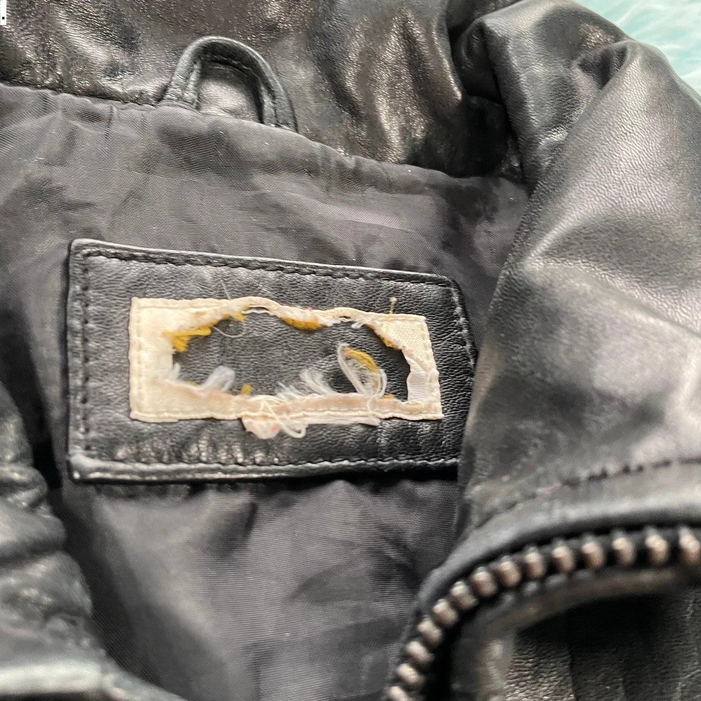 Black M&S Leather Jacket - Size 10