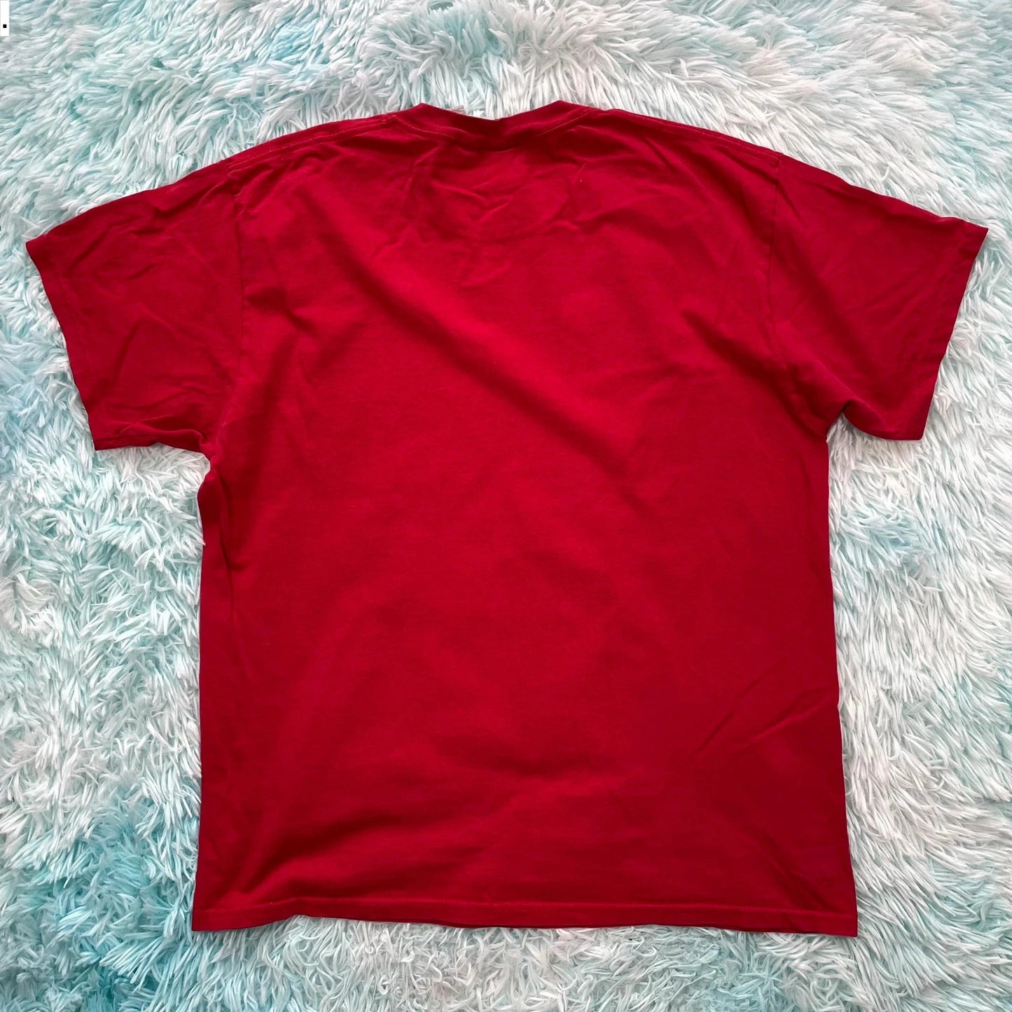 Vintage 90s Red Funny Slogan T Shirt - Large