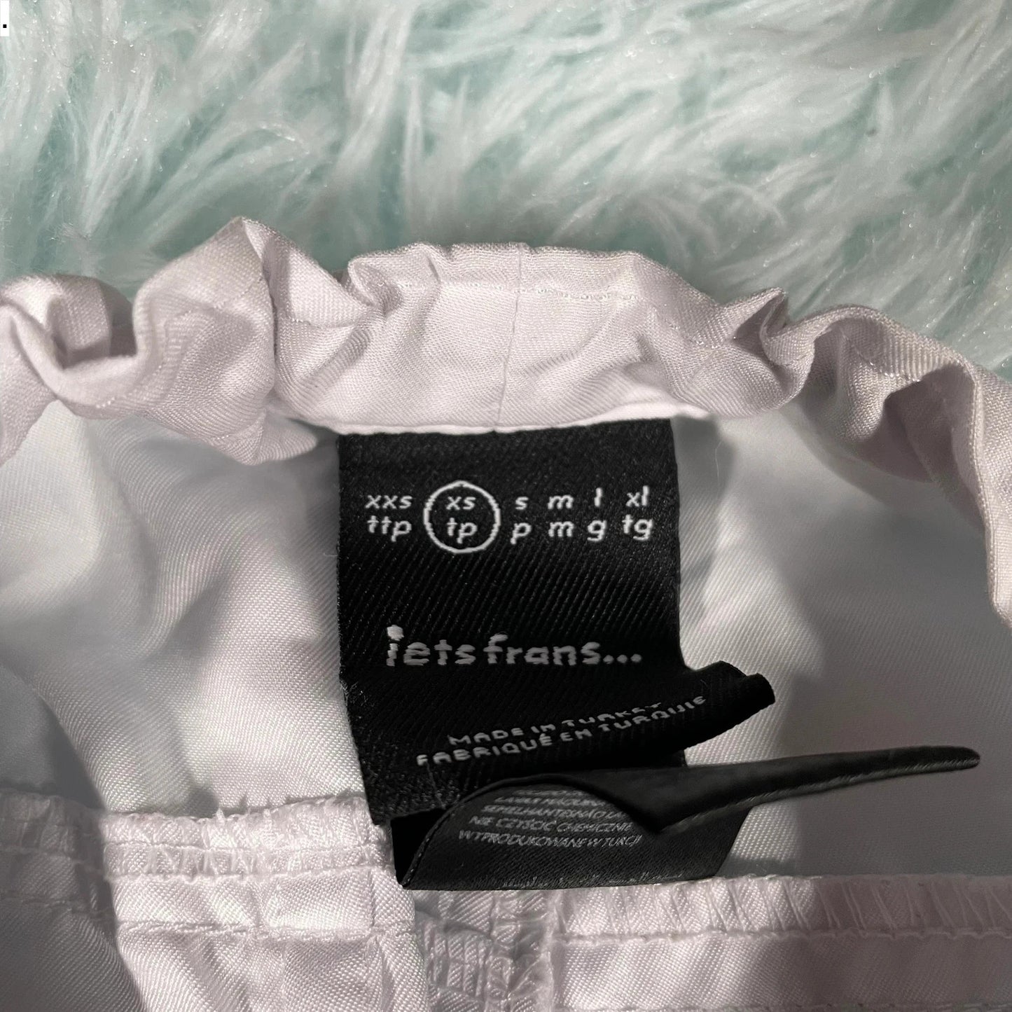 White iets frans Parachute Pants Bottoms Urban Outfitters - XS