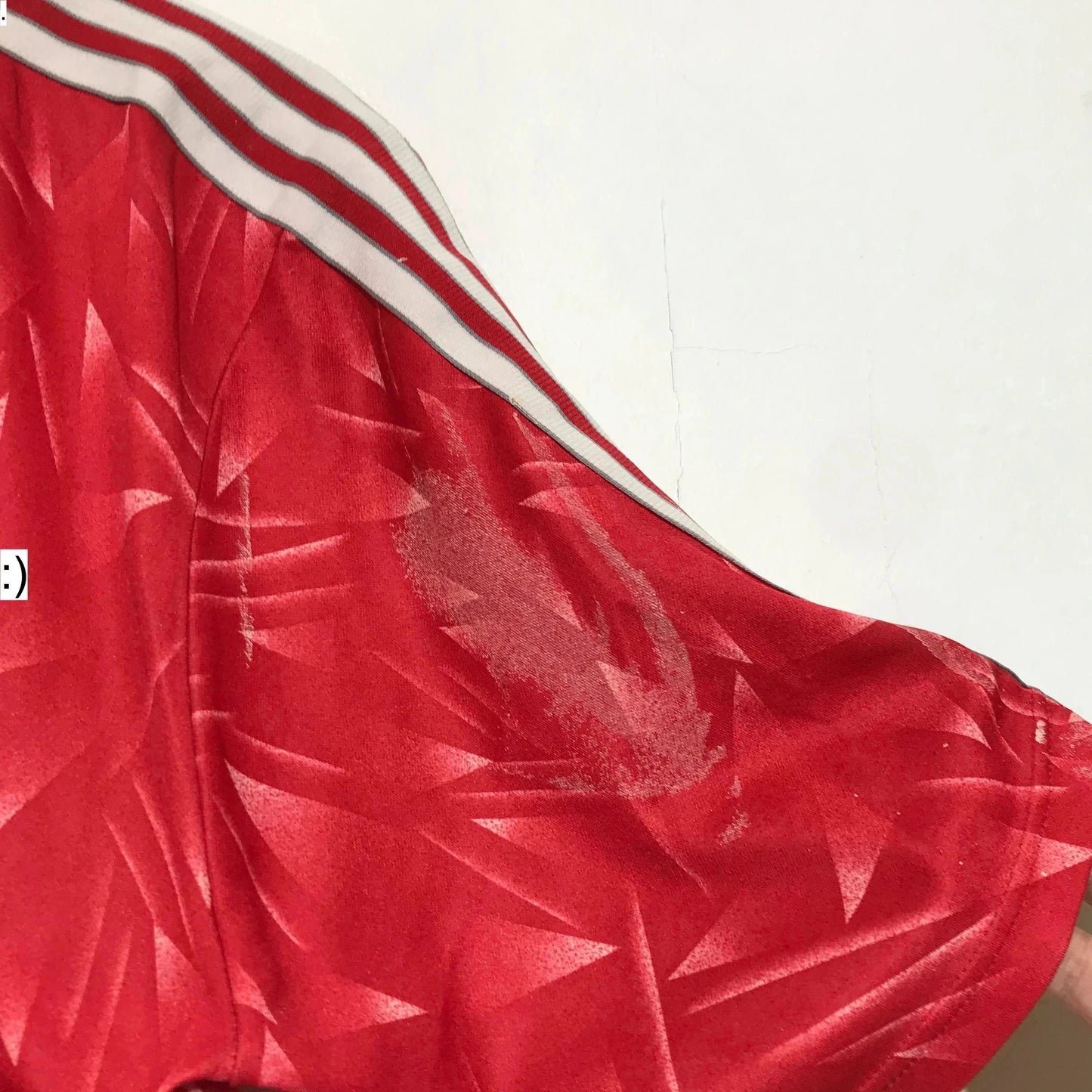 Vintage 1989-1991 Liverpool Shirt Home Kit Adidas Candy - Large