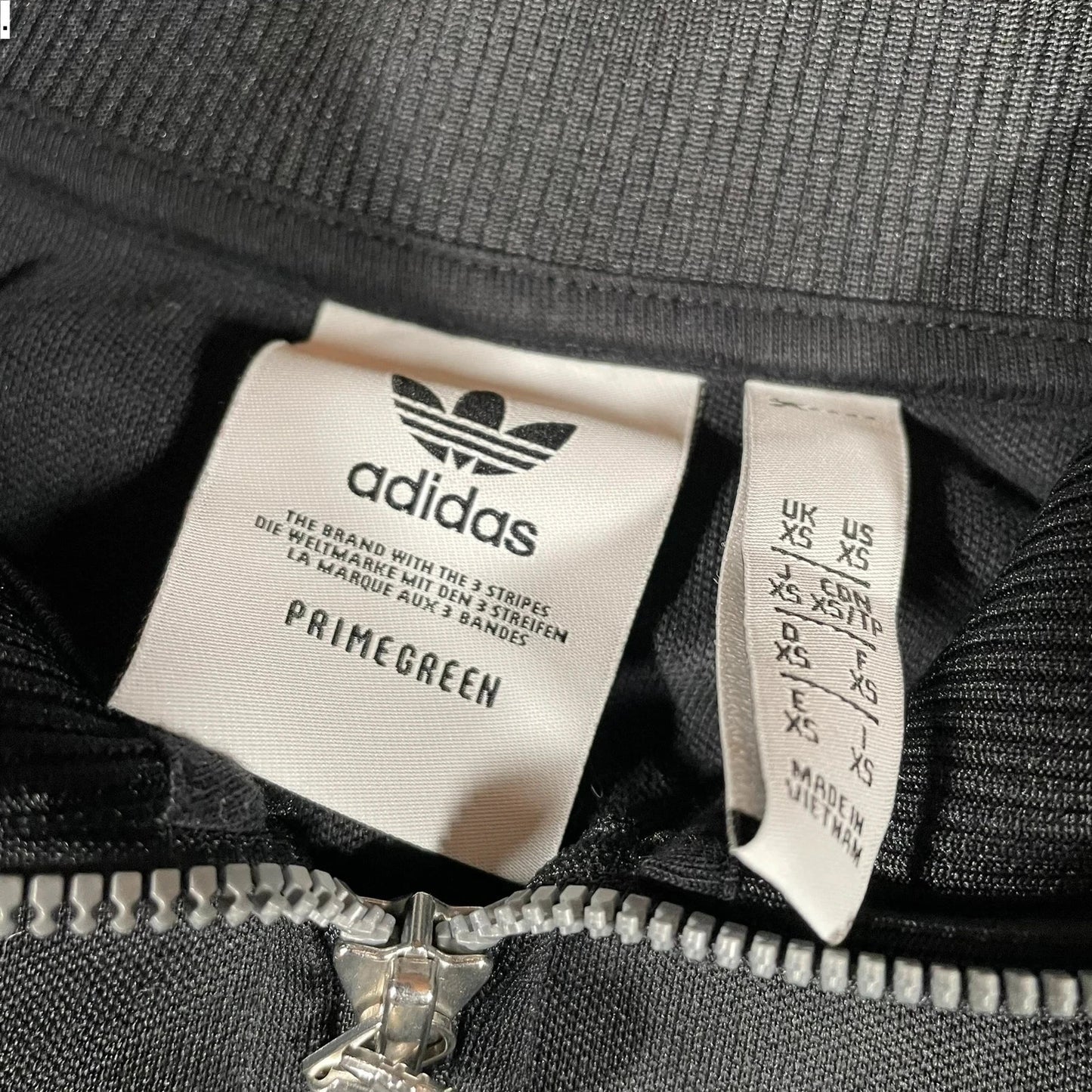 Vintage Black Adidas Track Jacket - XS