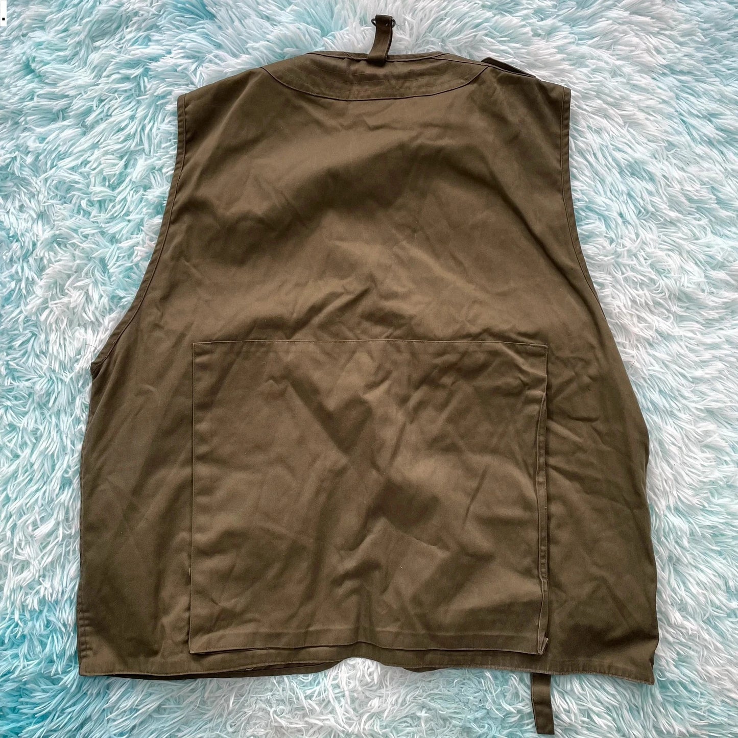 Vintage Khaki Utility Fishing Vest Jacket - 3XL