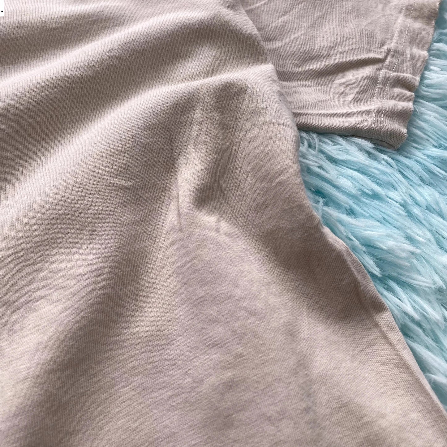 Vintage 90s Thrashed Beige Plain Nike T Shirt - XL