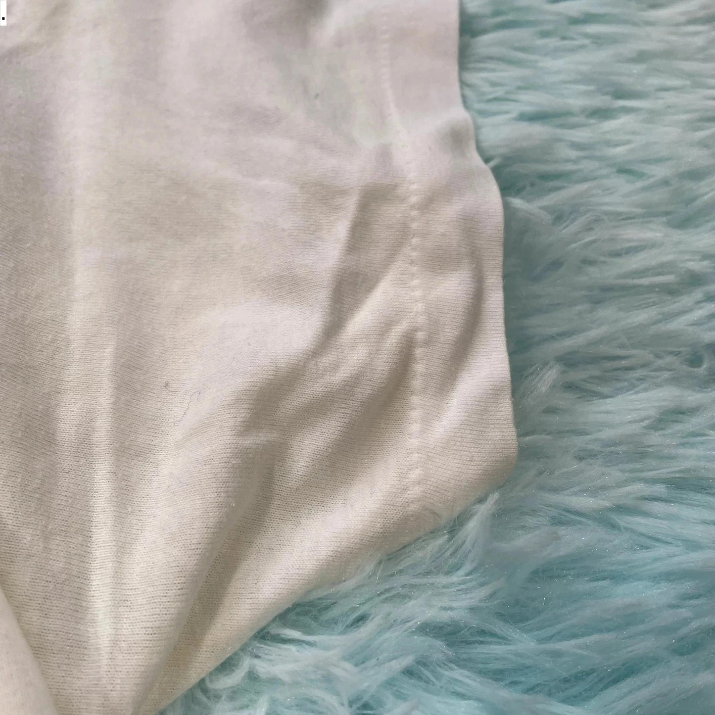 Vintage 80s White lacrosse Print T Shirt - Large