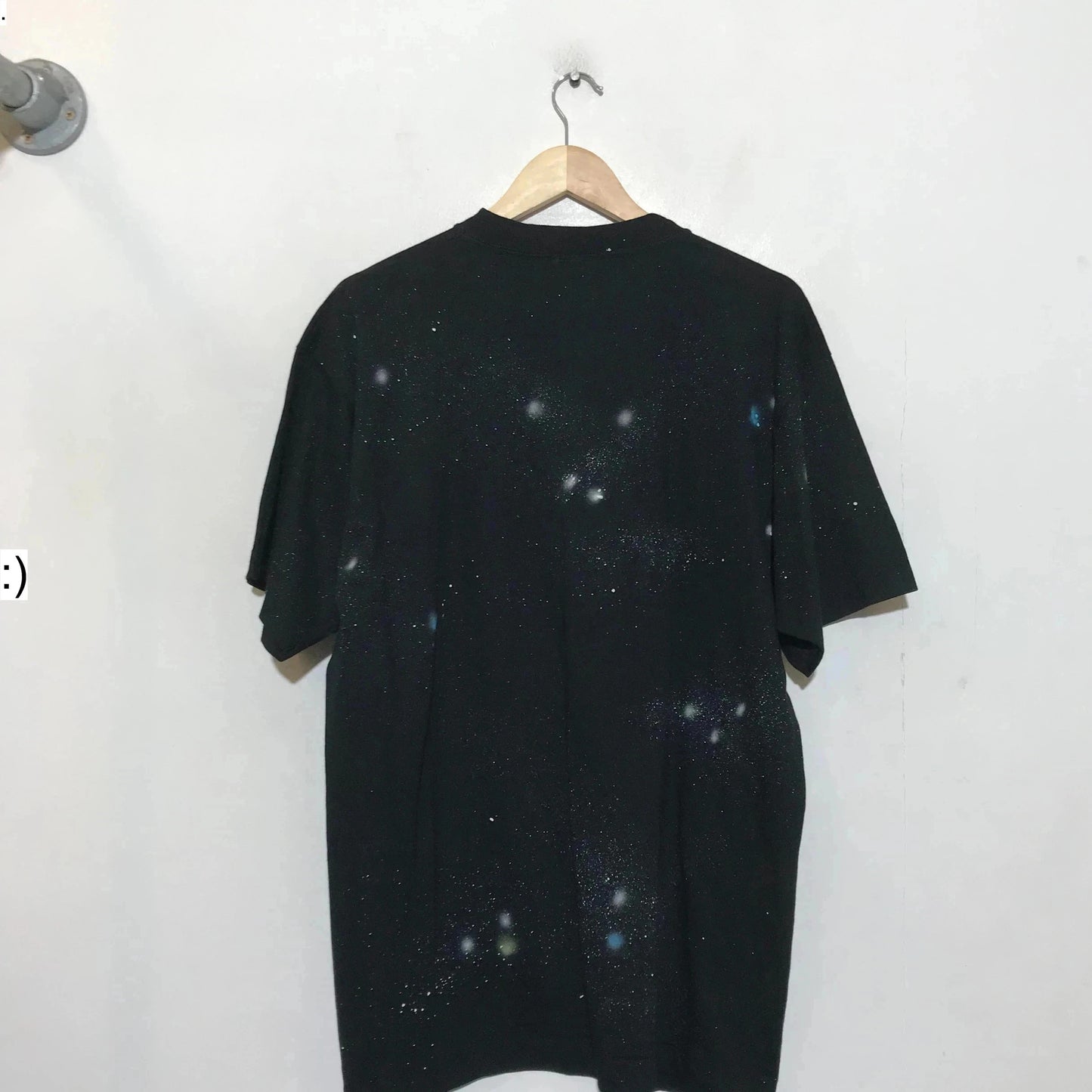 Vintage 1982 Black E.T. Movie Promo AOP Graphic T Shirt - XL