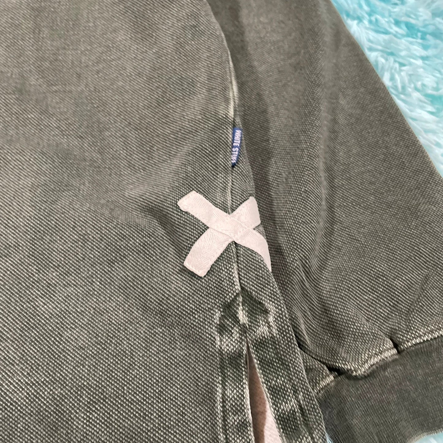 Khaki White Stuff 1/4 Zip Sweatshirt- Large