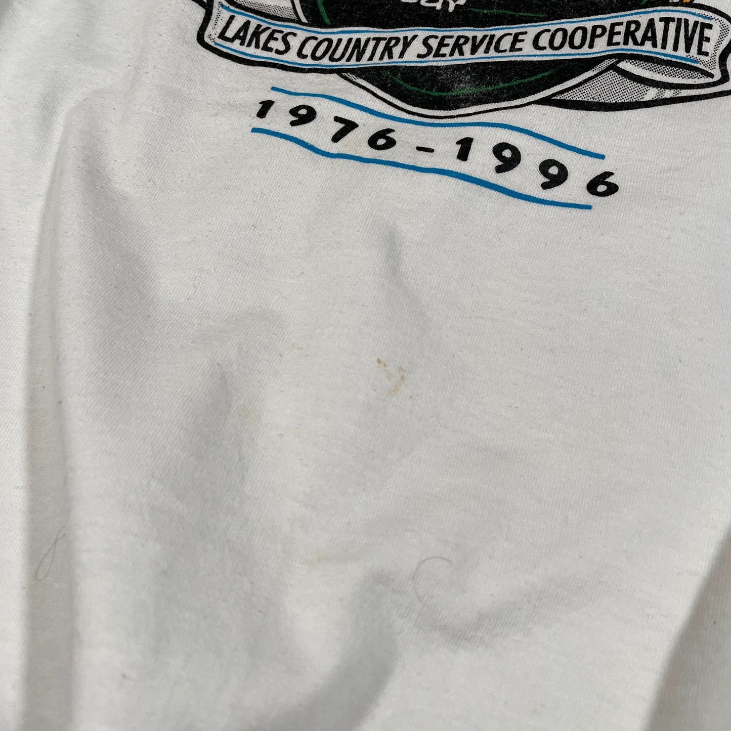 Vintage 90s White Graphic T Shirt - XXL