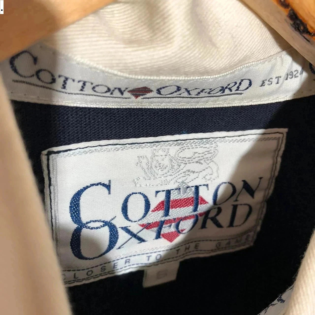 Deadstock Vintage 90s Scotland Rugby Shirt Cotton Oxford - Small