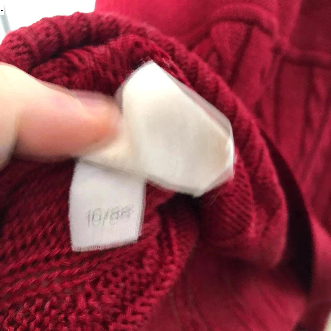 Vintage 80s Red St Michael Knitted Jumper - XL