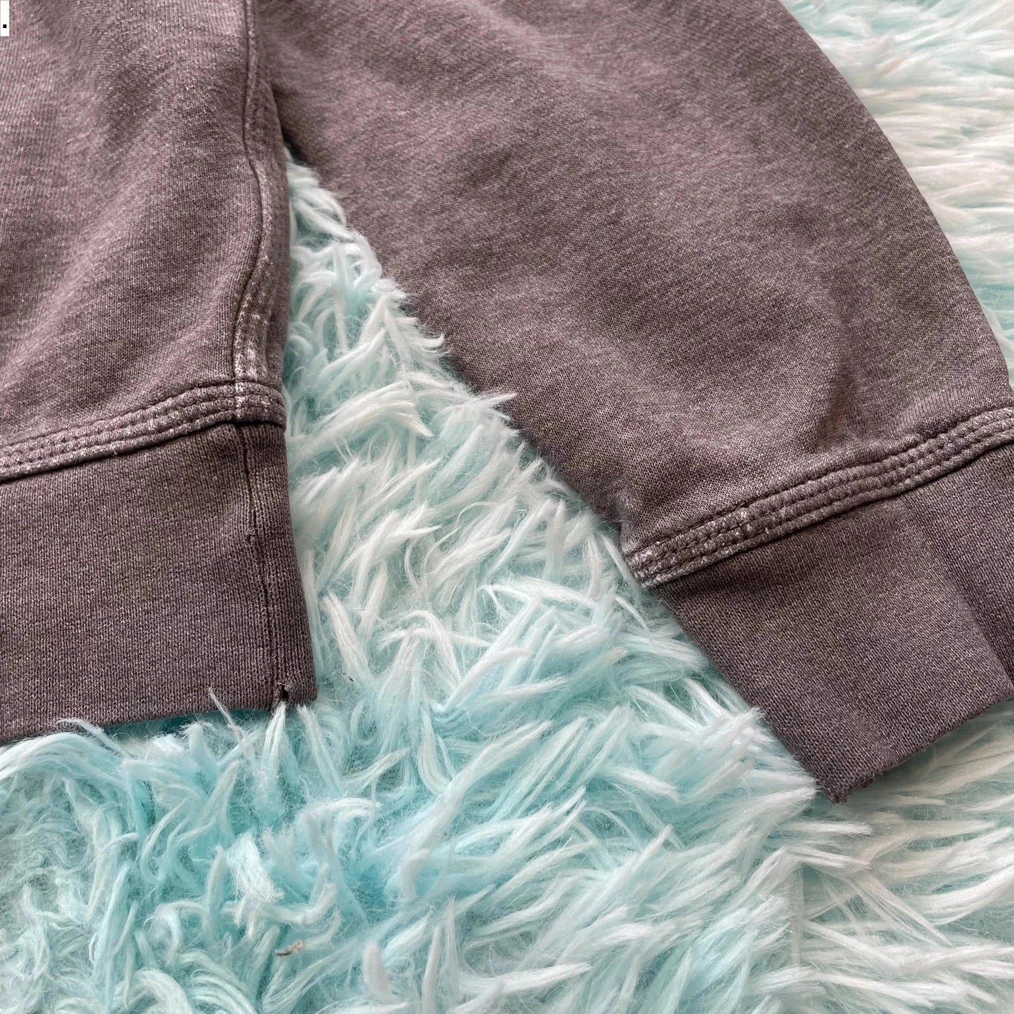 Vintage Grey Nike Plain Hoodie - Medium