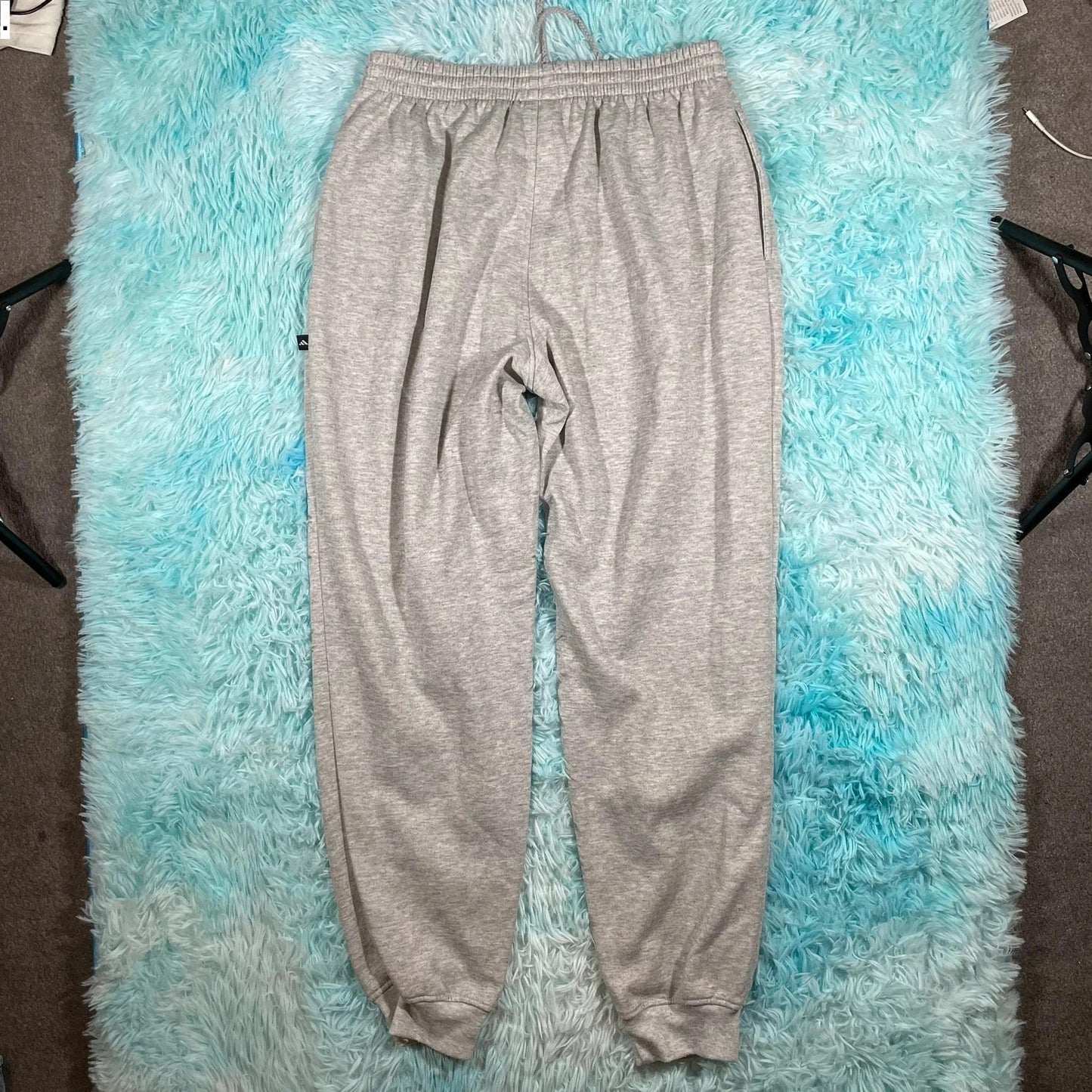 Vintage 90s Grey Adidas Joggers - Medium