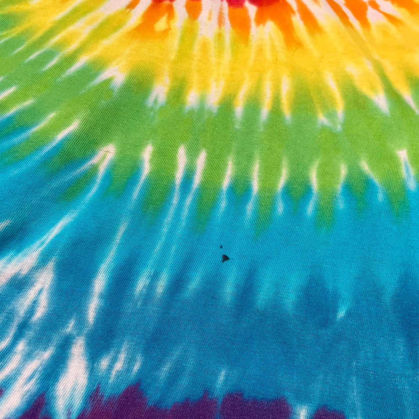 Vintage 90s Multicoloured Tie Dye Spiral T Shirt - Large