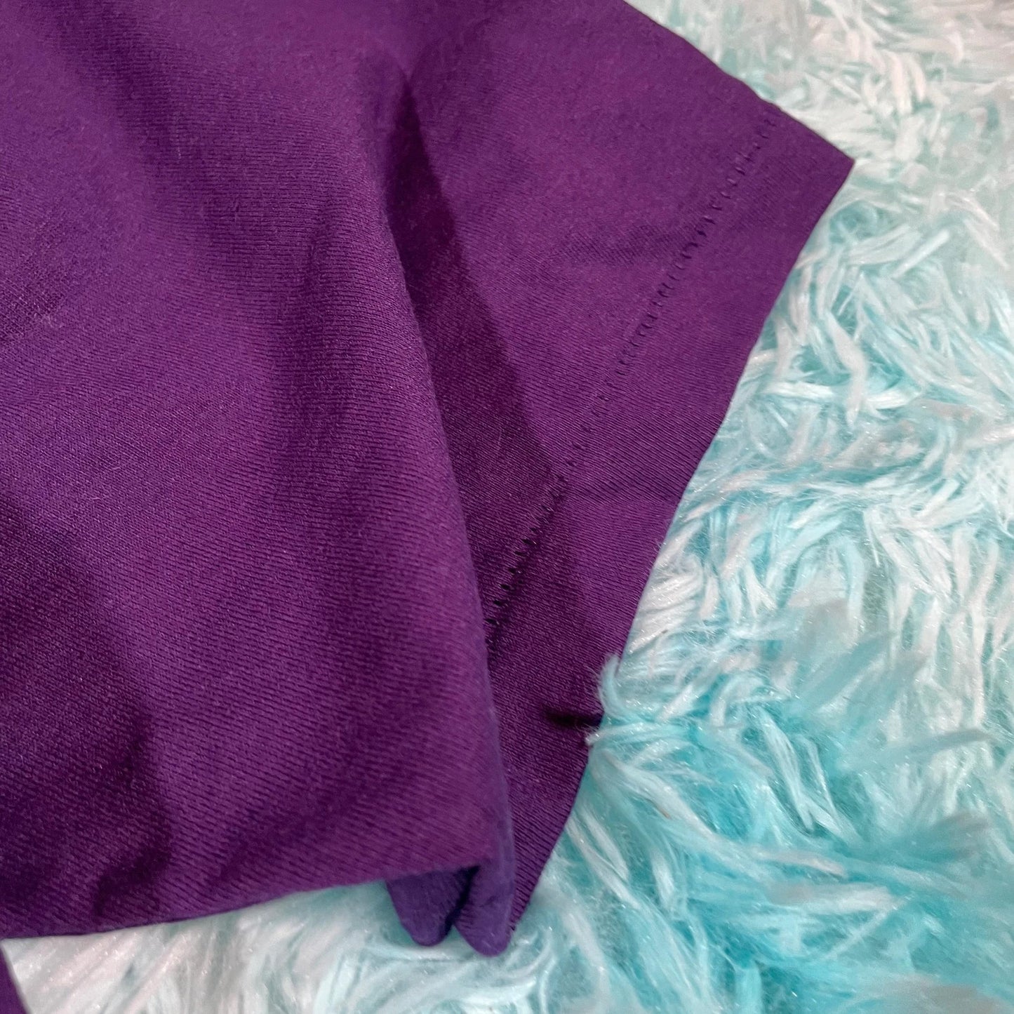 Vintage 90s Purple Screen Stars Blank T Shirt - XL