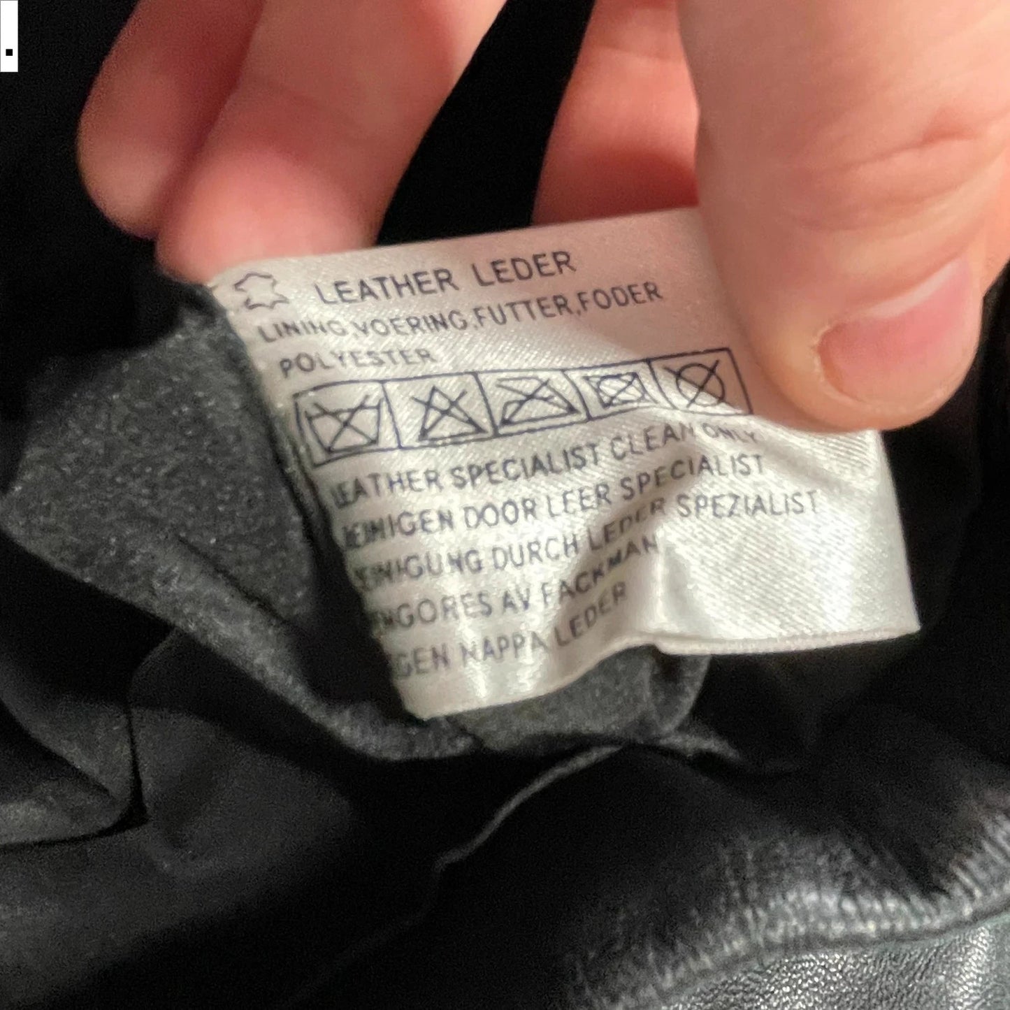 Vintage 90s Boxy Leather Jacket - Size 12