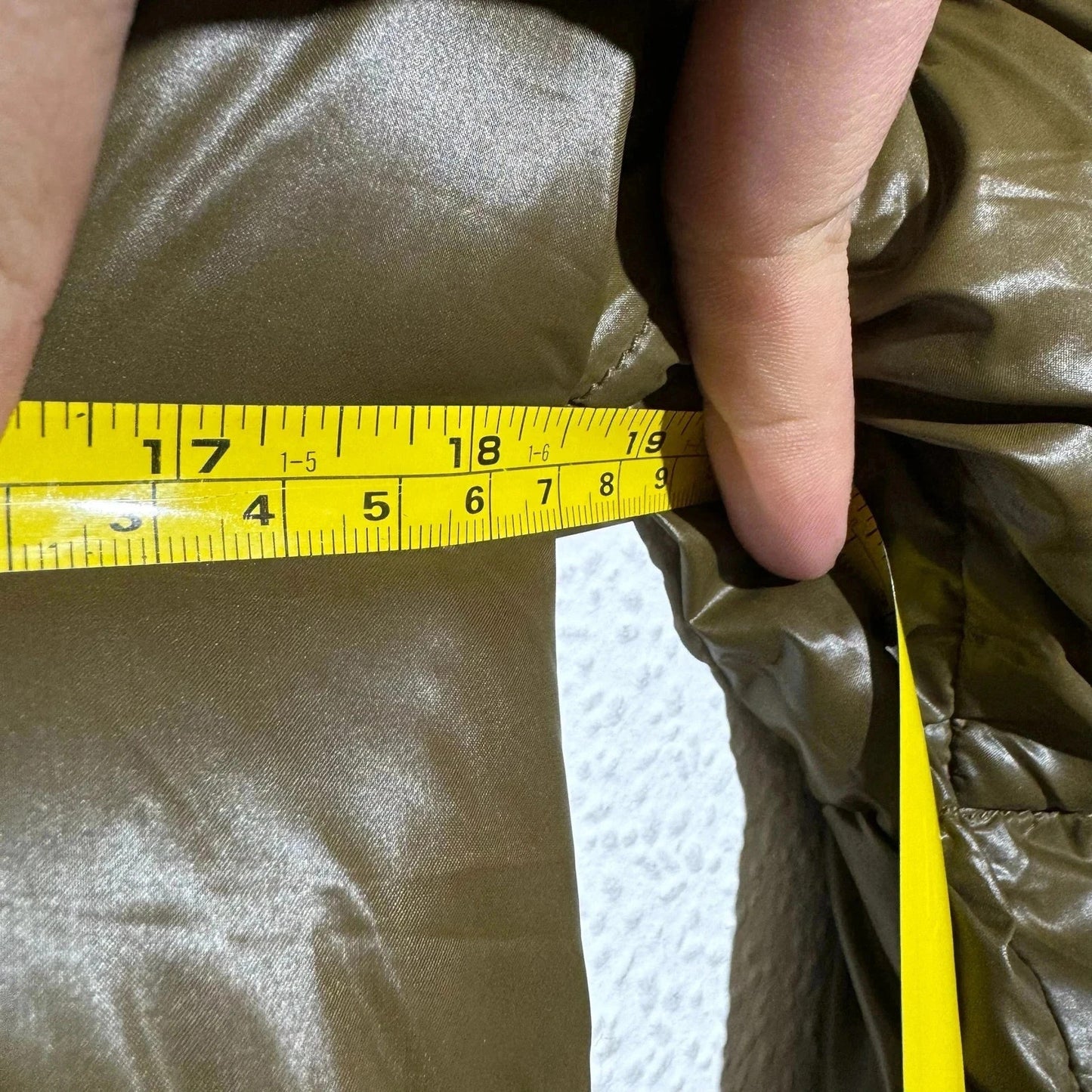 Khaki Duvetica Puffer Jacket Goose Down - Large