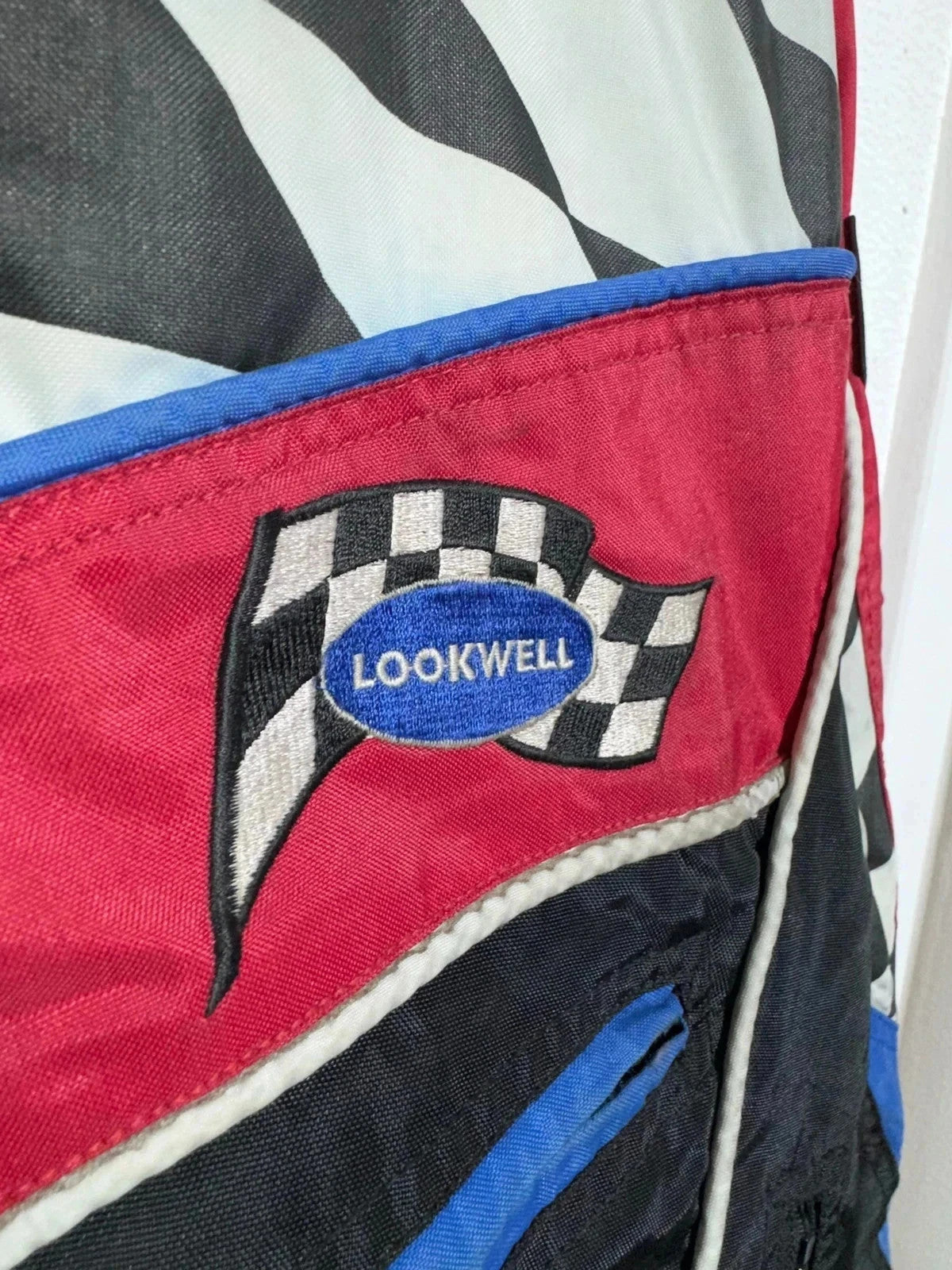 Vintage 90s Black & Red Pro Racing Jacket - Large