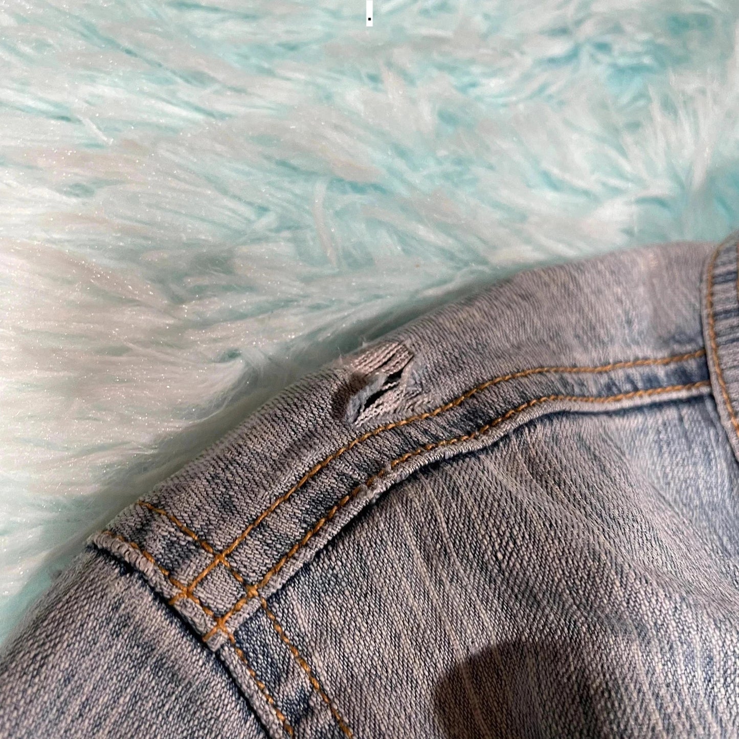 Vintage Y2K Denim Jacket Metro Girl - Medium