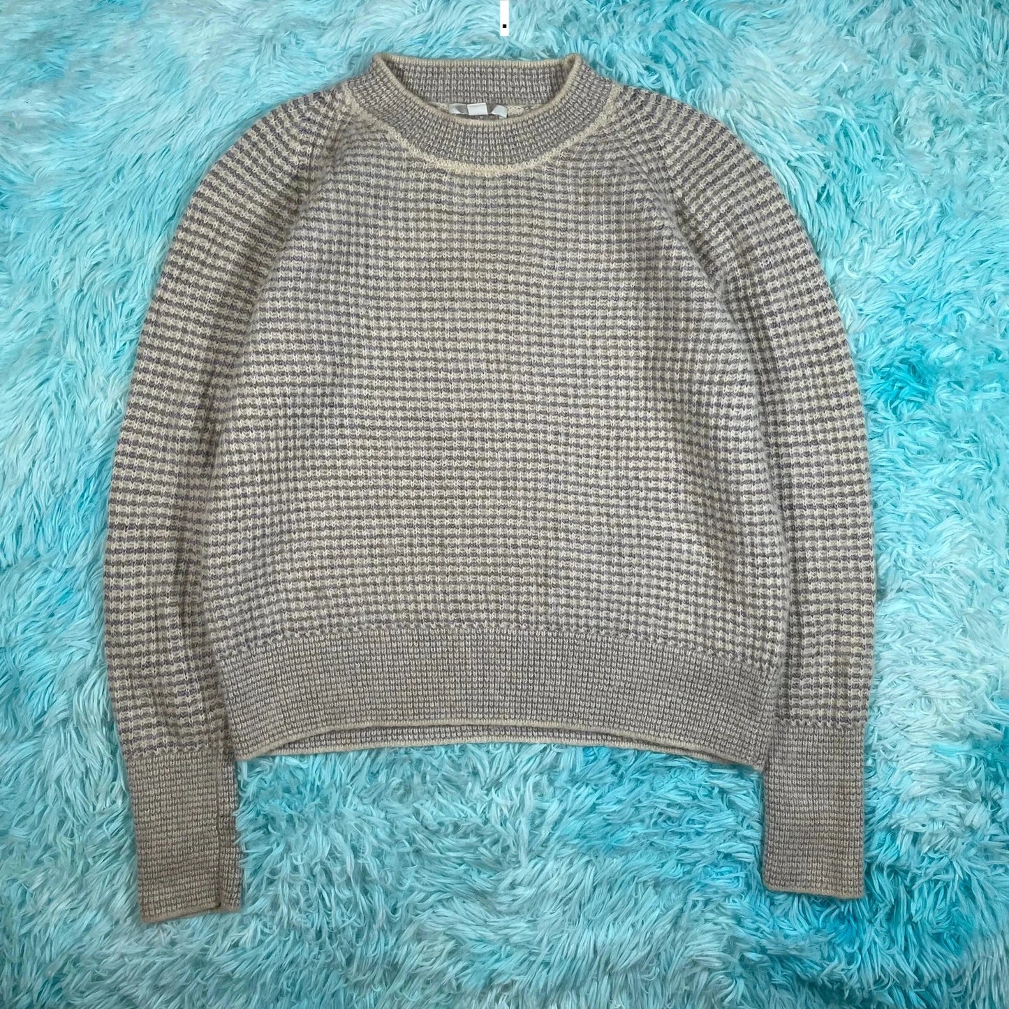 Beige Patterned COS Knitted Jumper - Medium