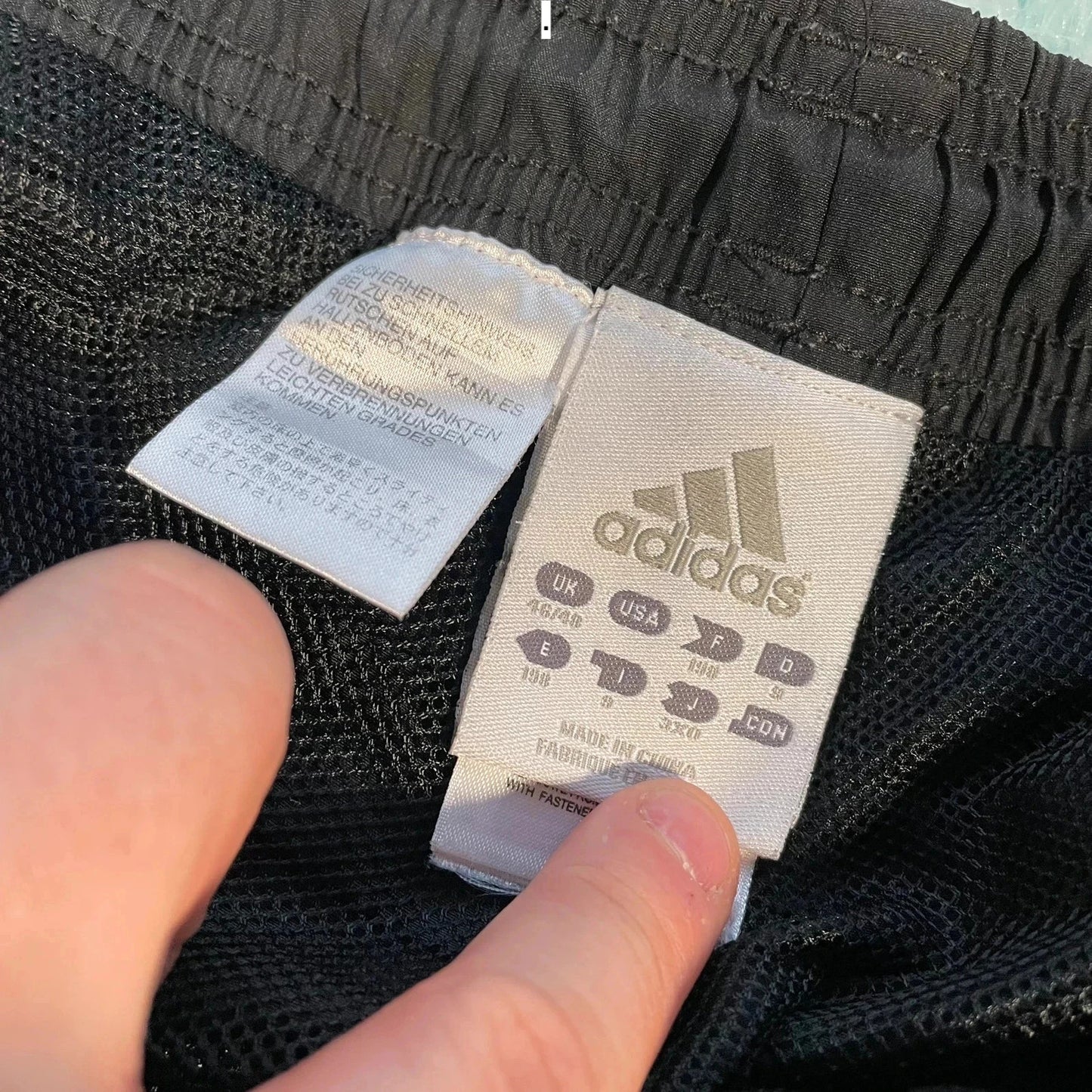 Vintage 00s Black Adidas Tracksuit Bottoms - XL