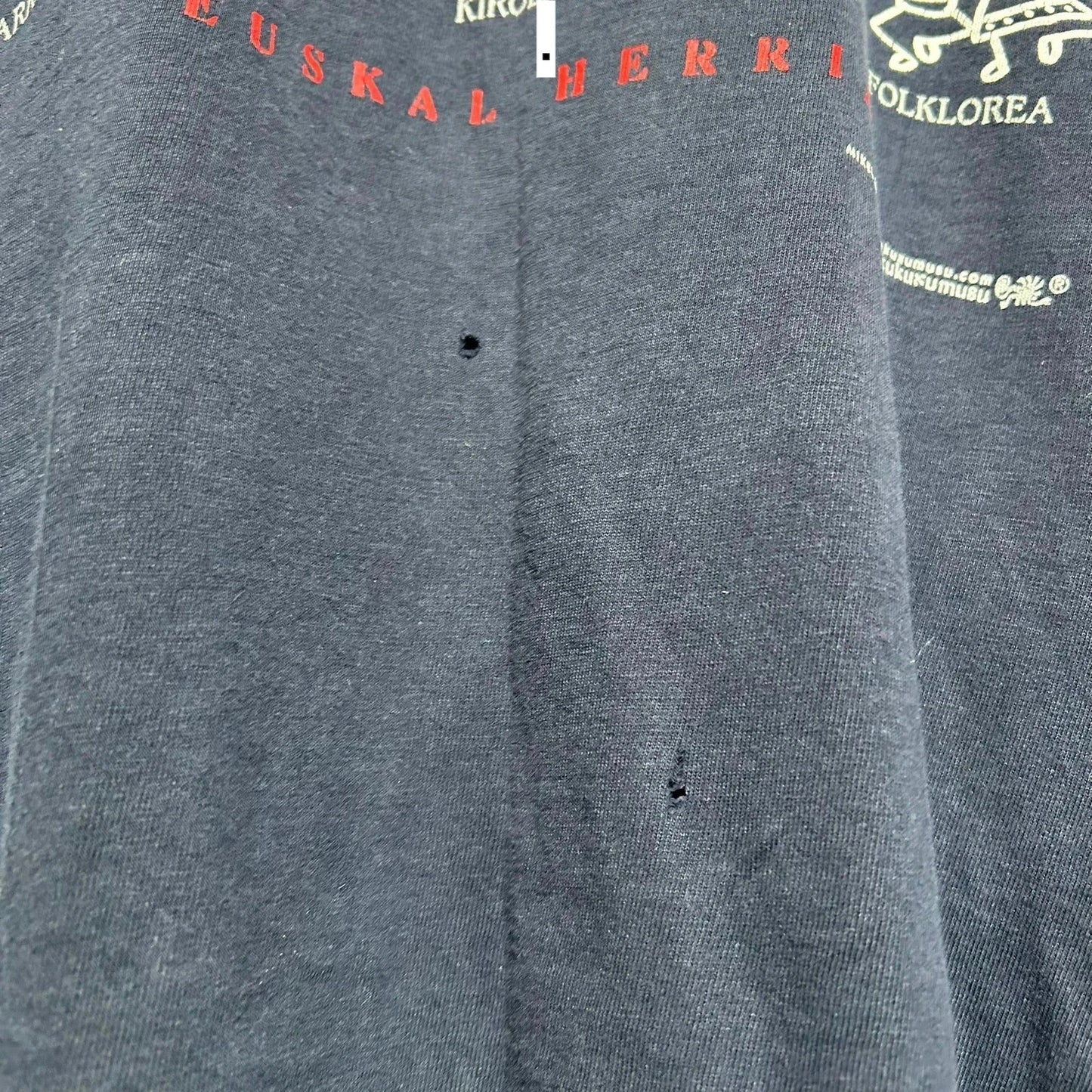 Vintage 00s Navy Funny Graphic T Shirt - XXL