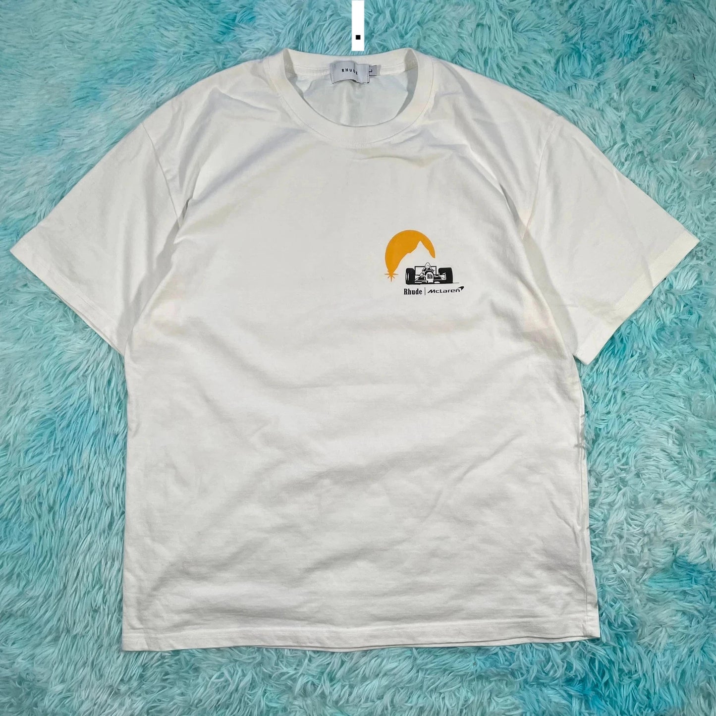 White Rhude McLaren 2021 Racing Team Graphic T Shirt - Large