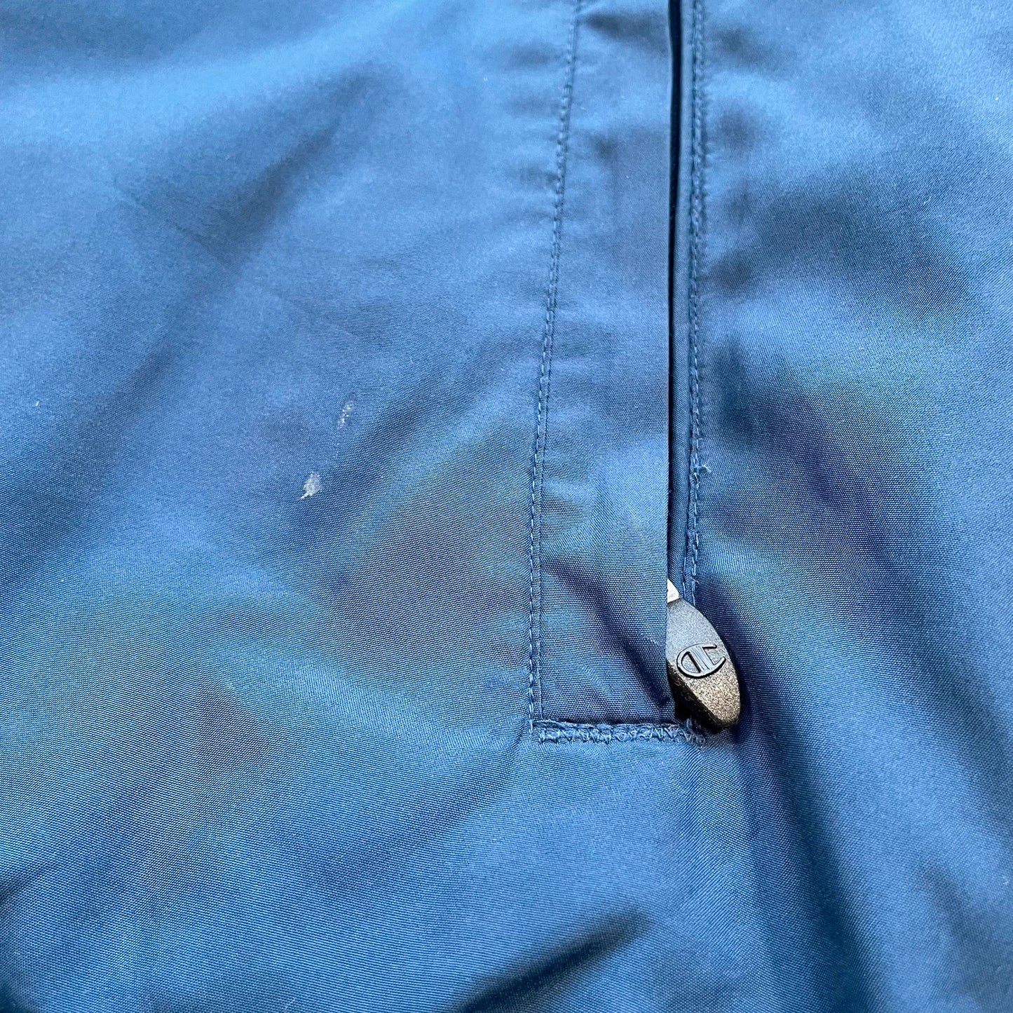 Vintage 00s Blue & Black Champion Windbreaker - Large