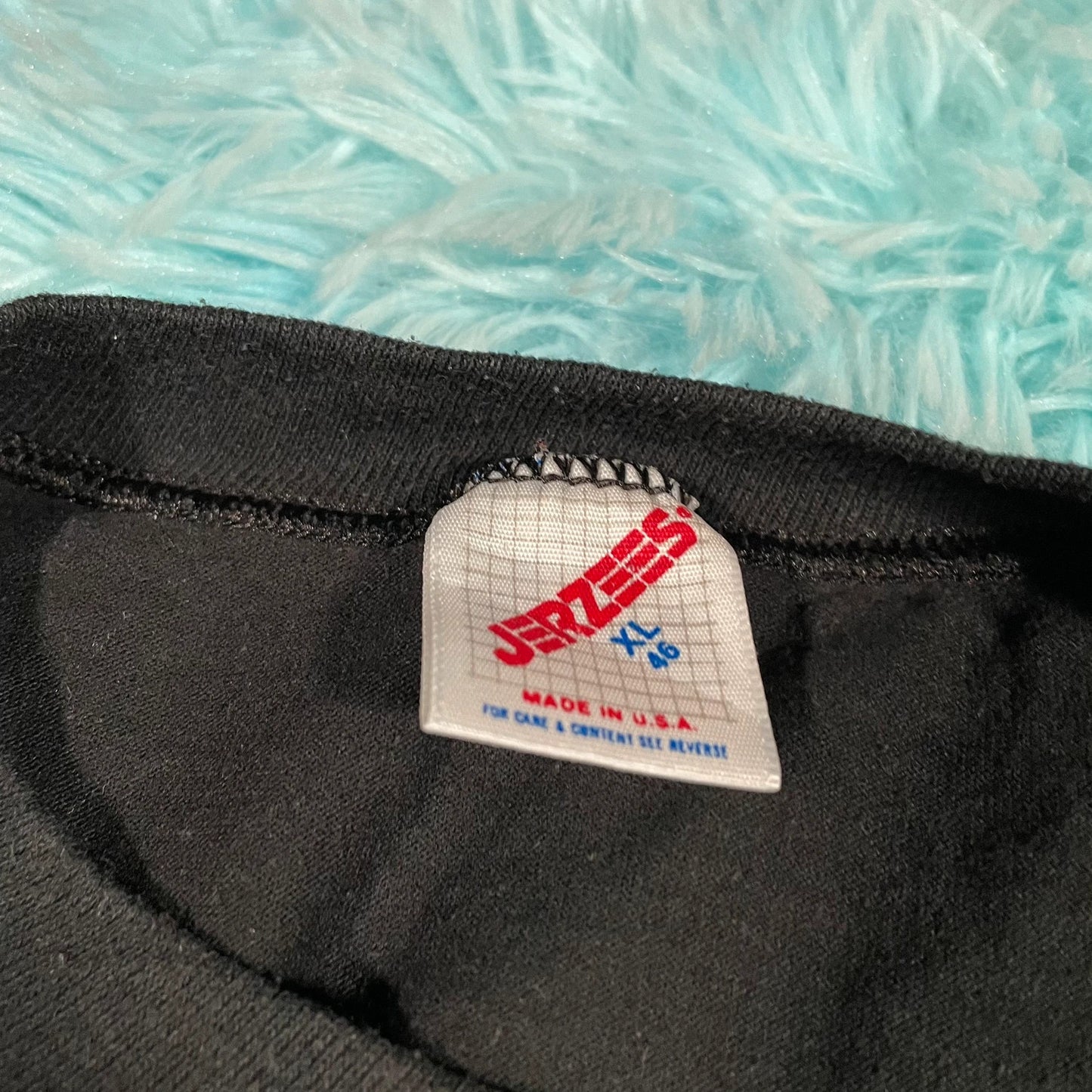 Vintage 90s Black Dancing Skeleton Graphic T shirt - XL