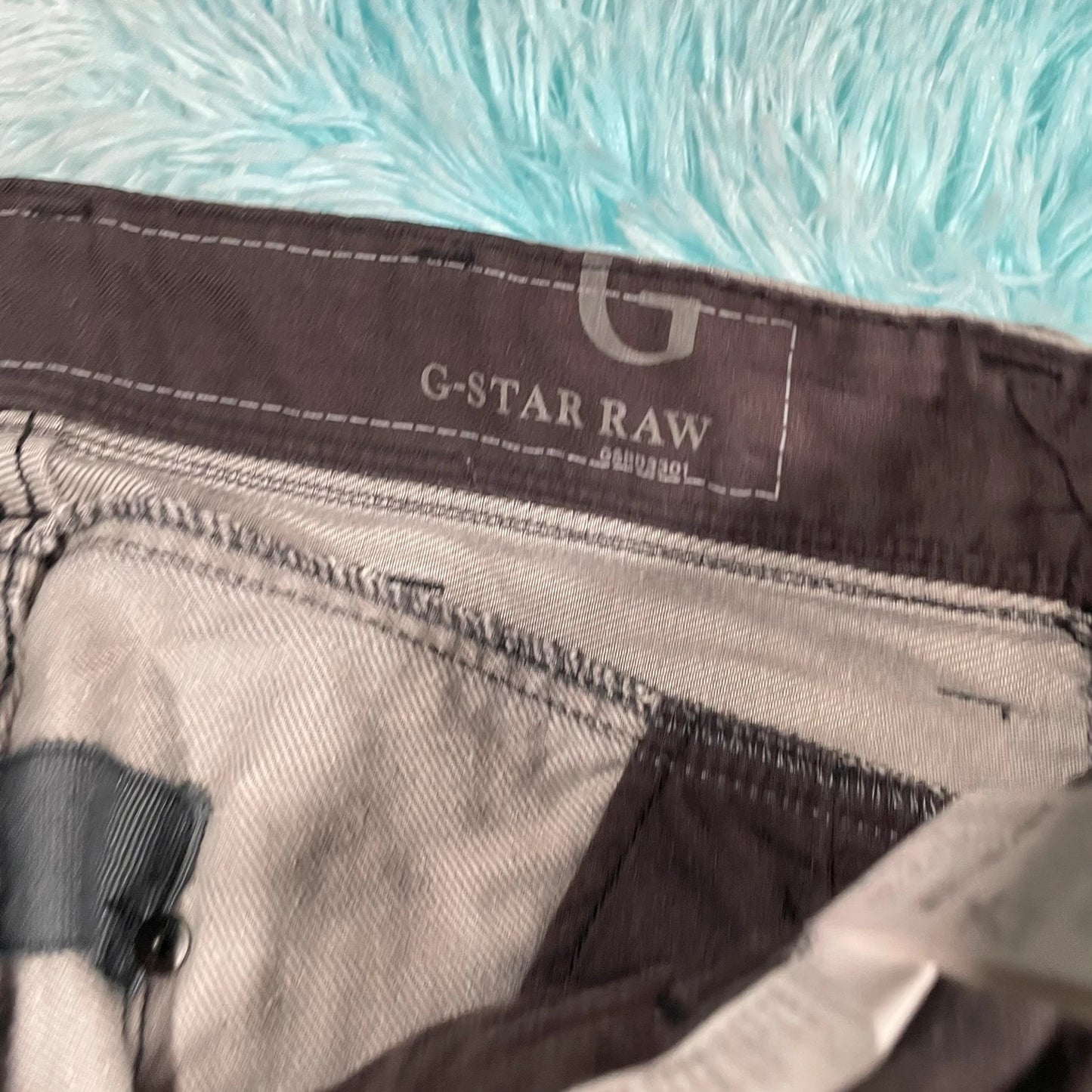 Grey G-Star Raw Biker Jeans - 32W 34L