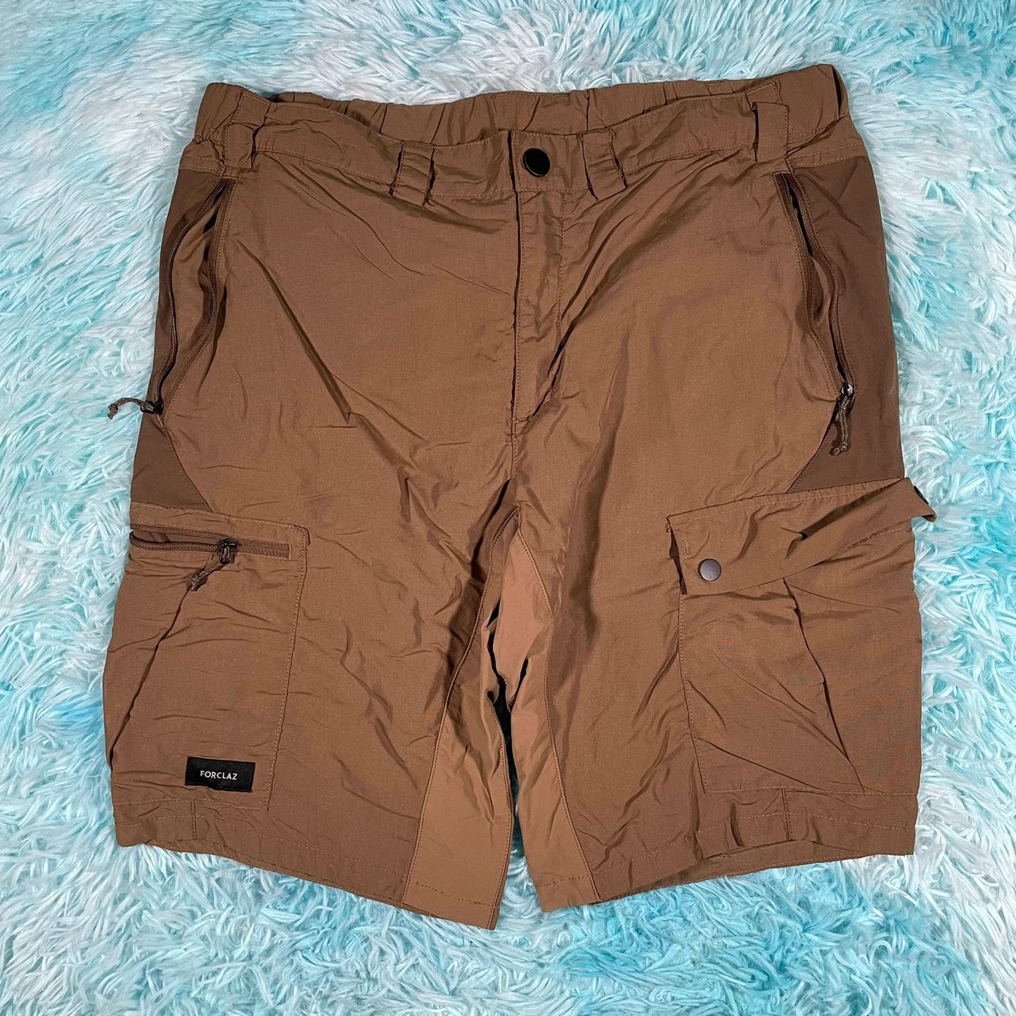 Brown Forclaz Hiking Shorts Decathlon - XL