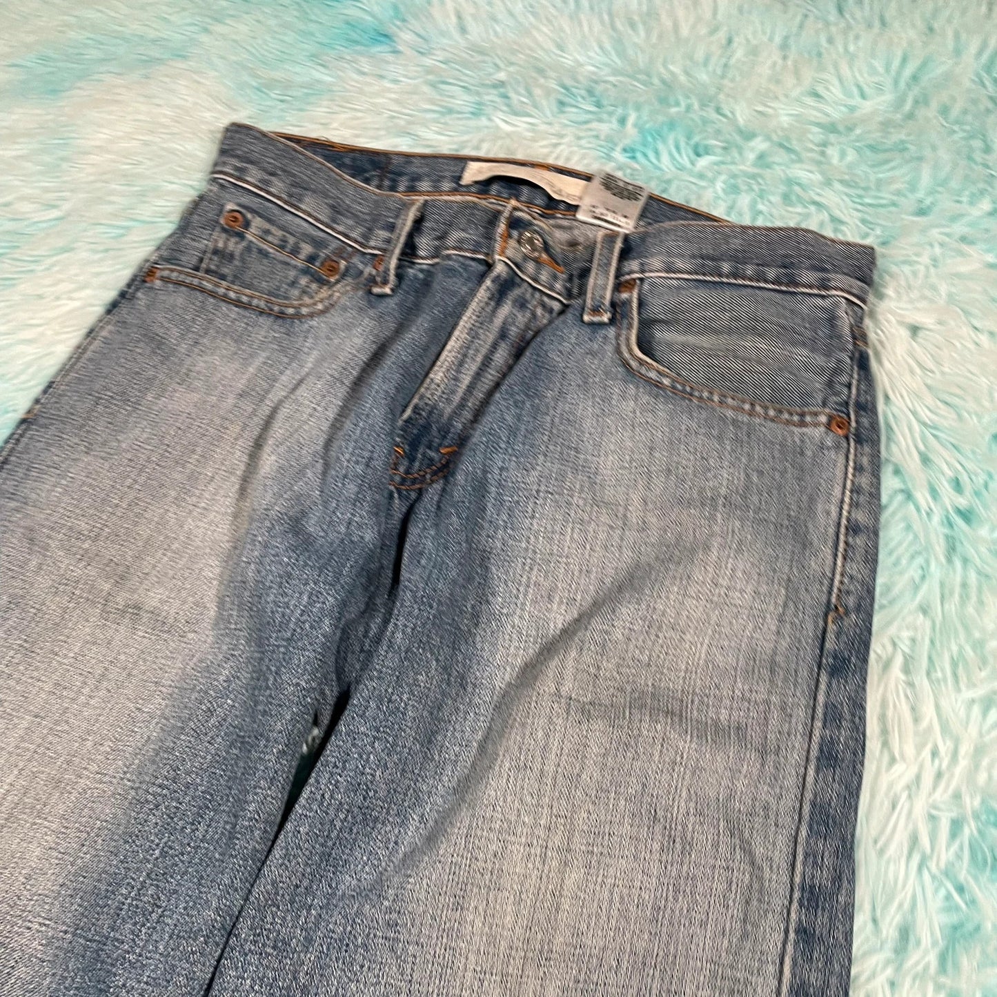 Vintage 90s Blue Levi’s 529 Jeans Low Rise Straight Leg - 29W 32L