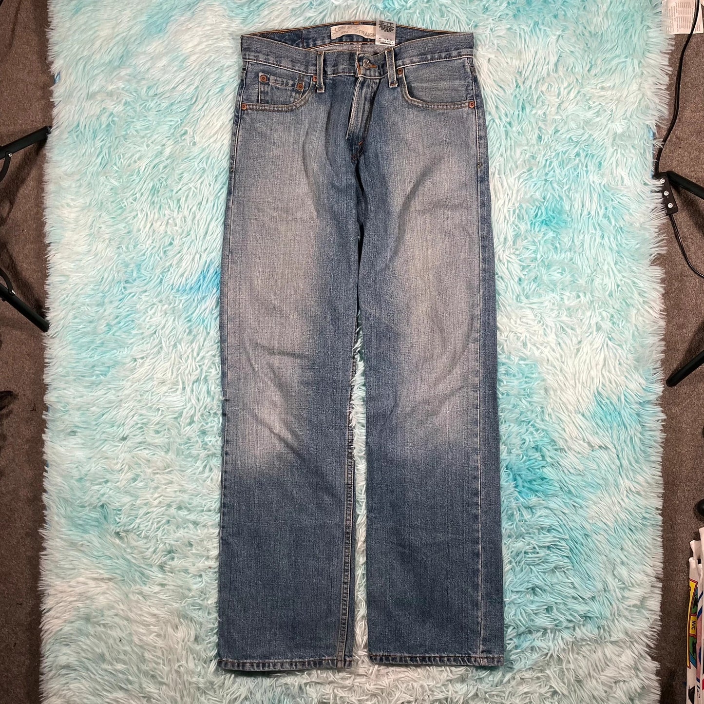 Vintage 90s Blue Levi’s 529 Jeans Low Rise Straight Leg - 29W 32L