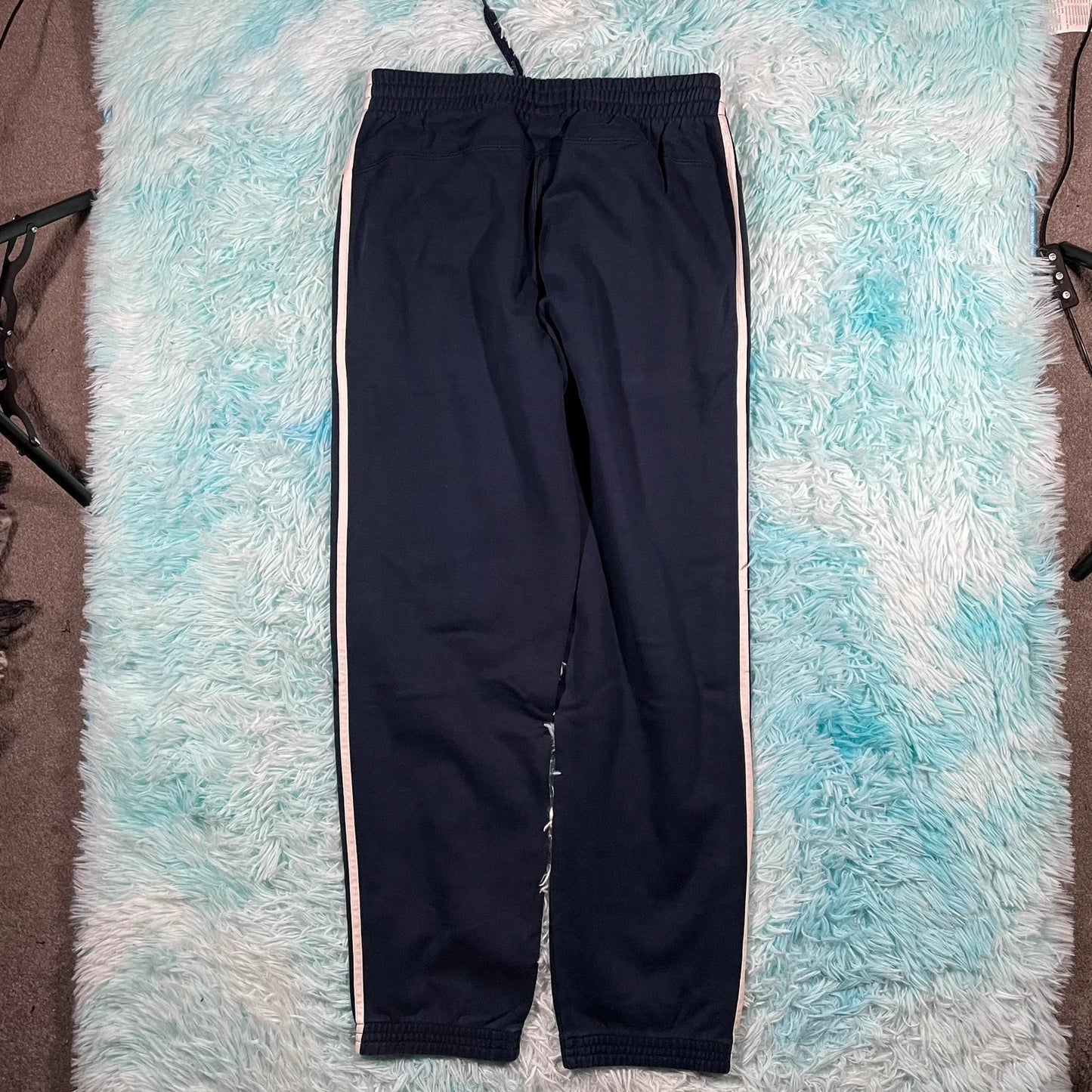 Navy Adidas Joggers Jogging Bottoms - Medium