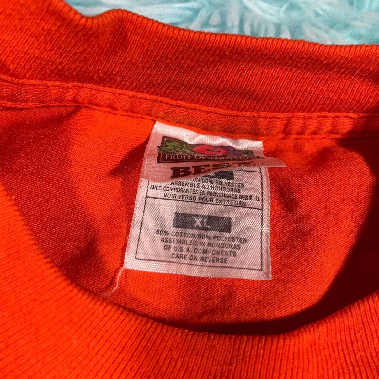 Vintage 90s Orange The Centre Company Graphic T Shirt - XL