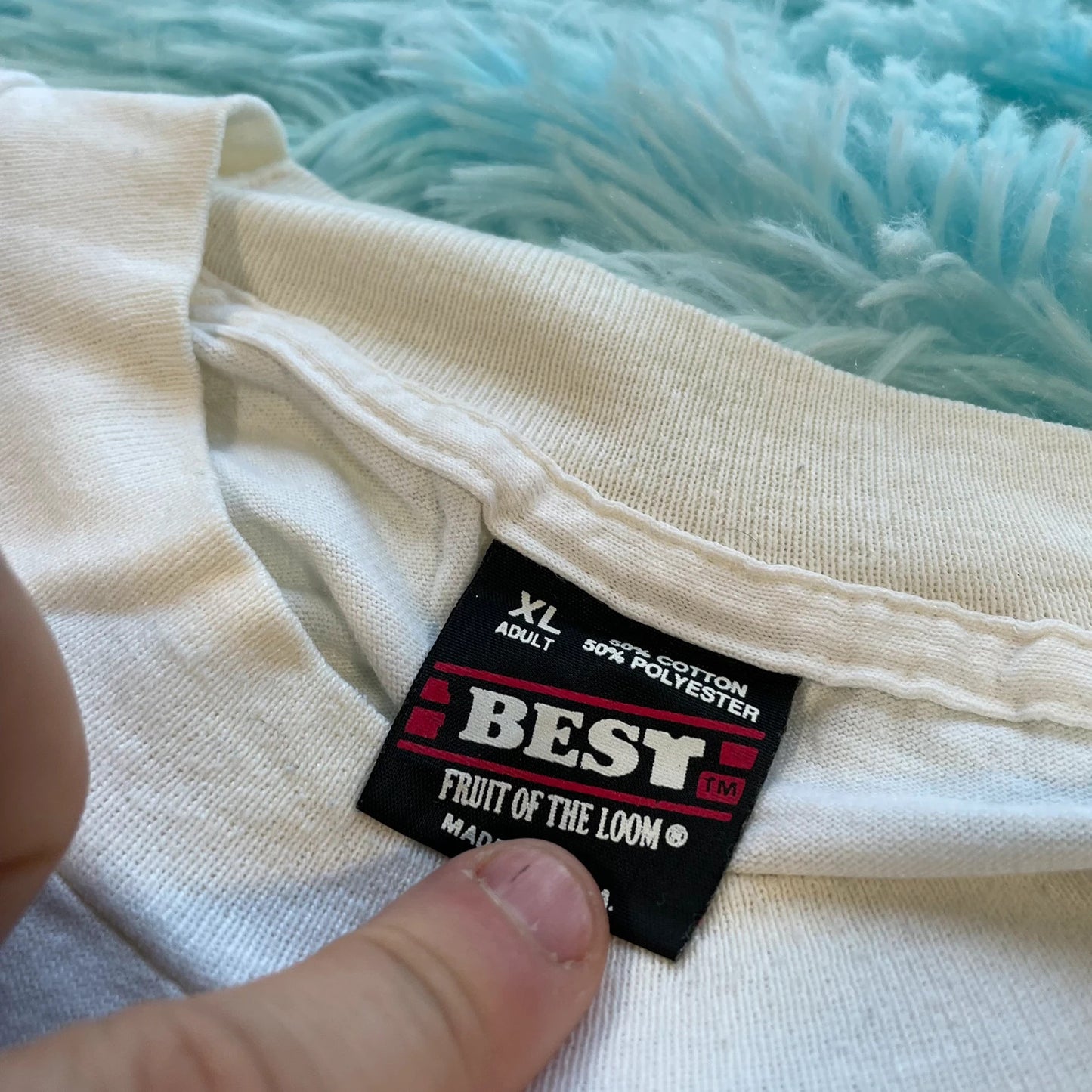 Vintage 90s White Jesus Christian Graphic T Shirt - XL